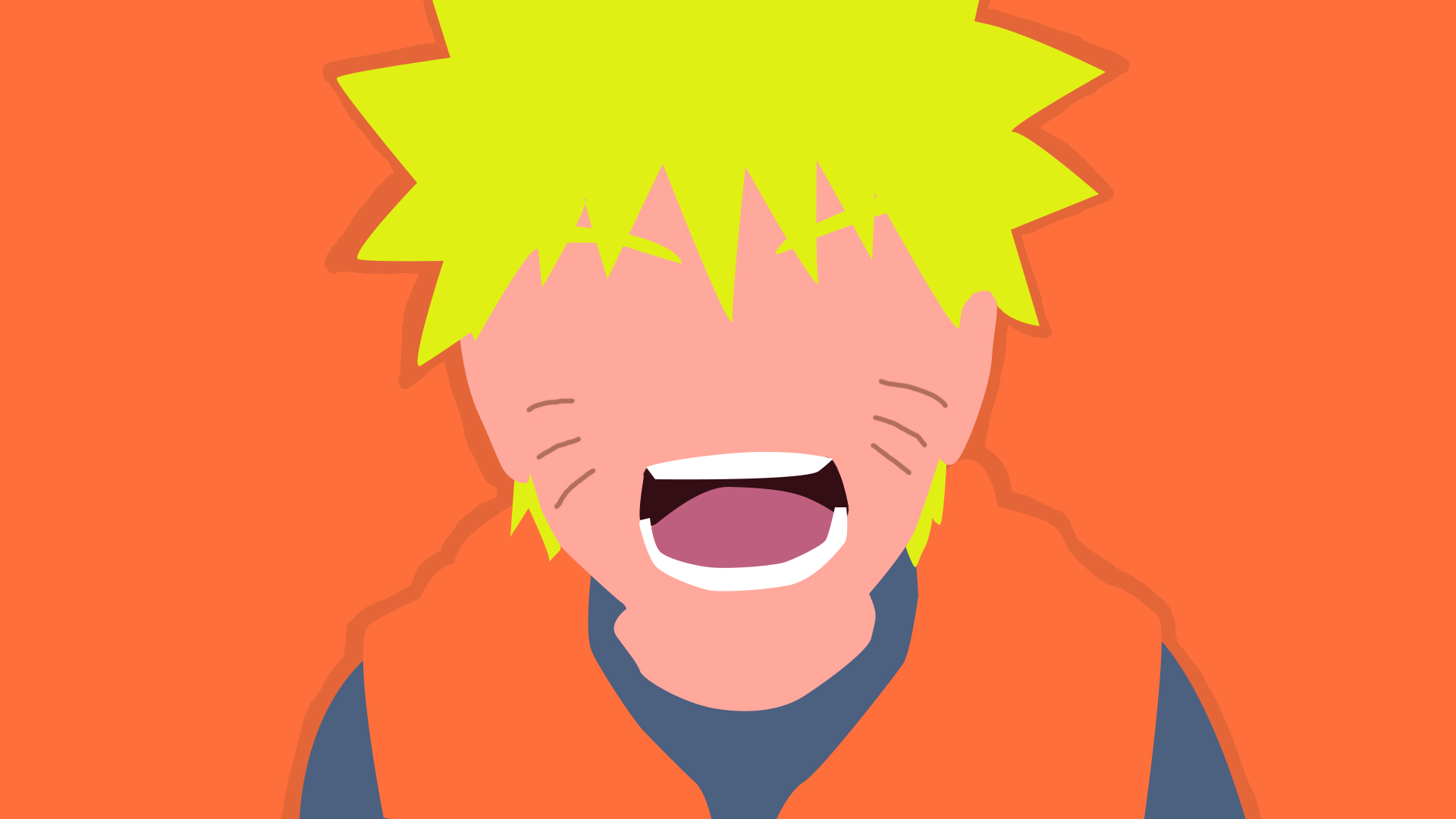 Descarga gratis la imagen Naruto, Animado, Minimalista, Naruto Uzumaki en el escritorio de tu PC