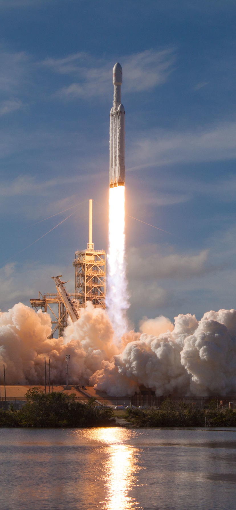 technology, spacex, lift off, rocket, falcon heavy