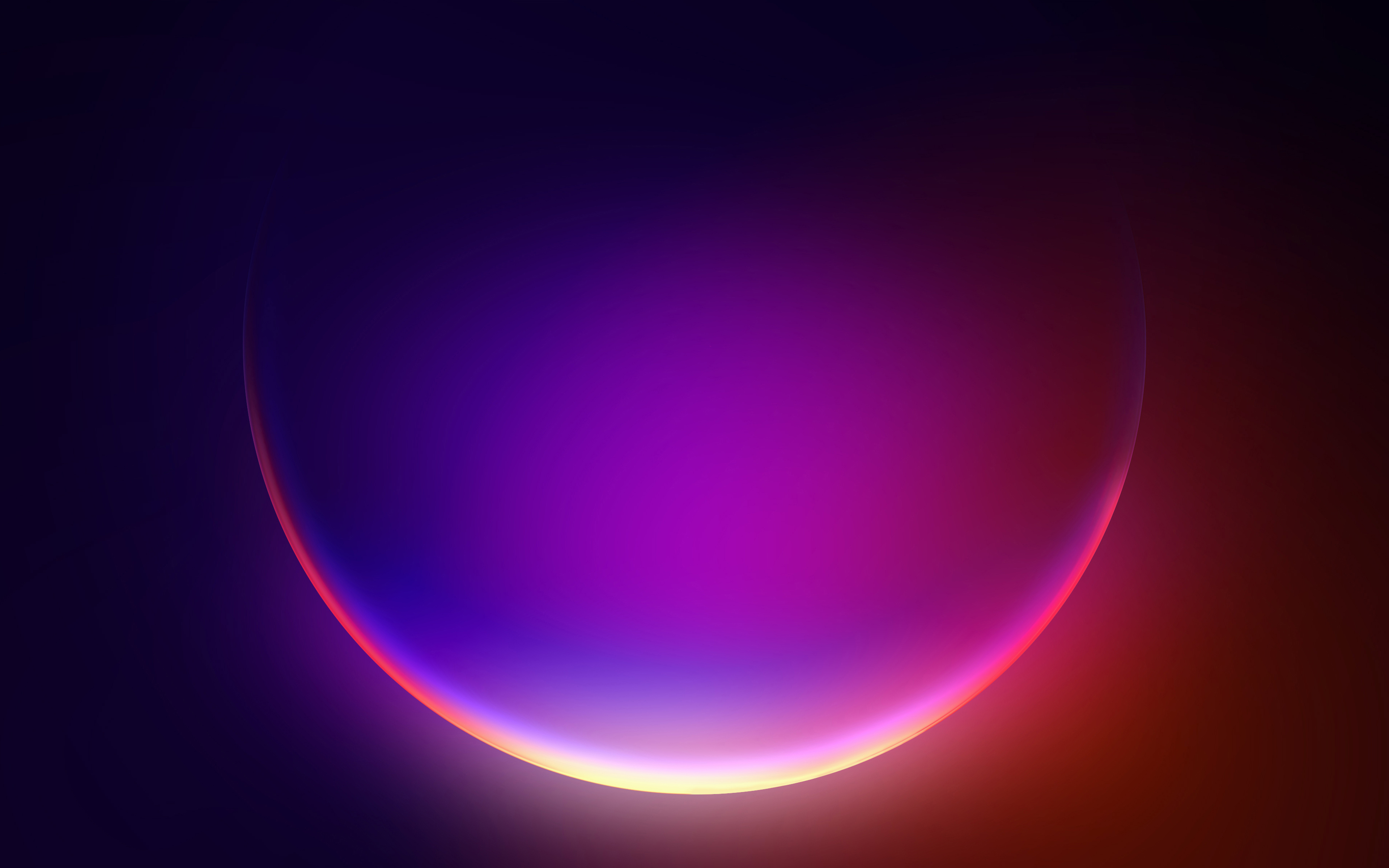 windows 11, glow, abstract, bubble