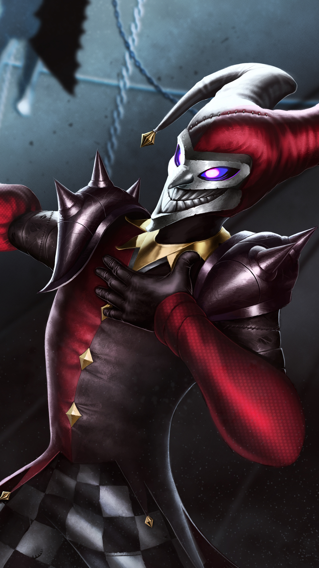 Download mobile wallpaper League Of Legends, Dark, Creepy, Clown, Video Game, Shaco (League Of Legends) for free.
