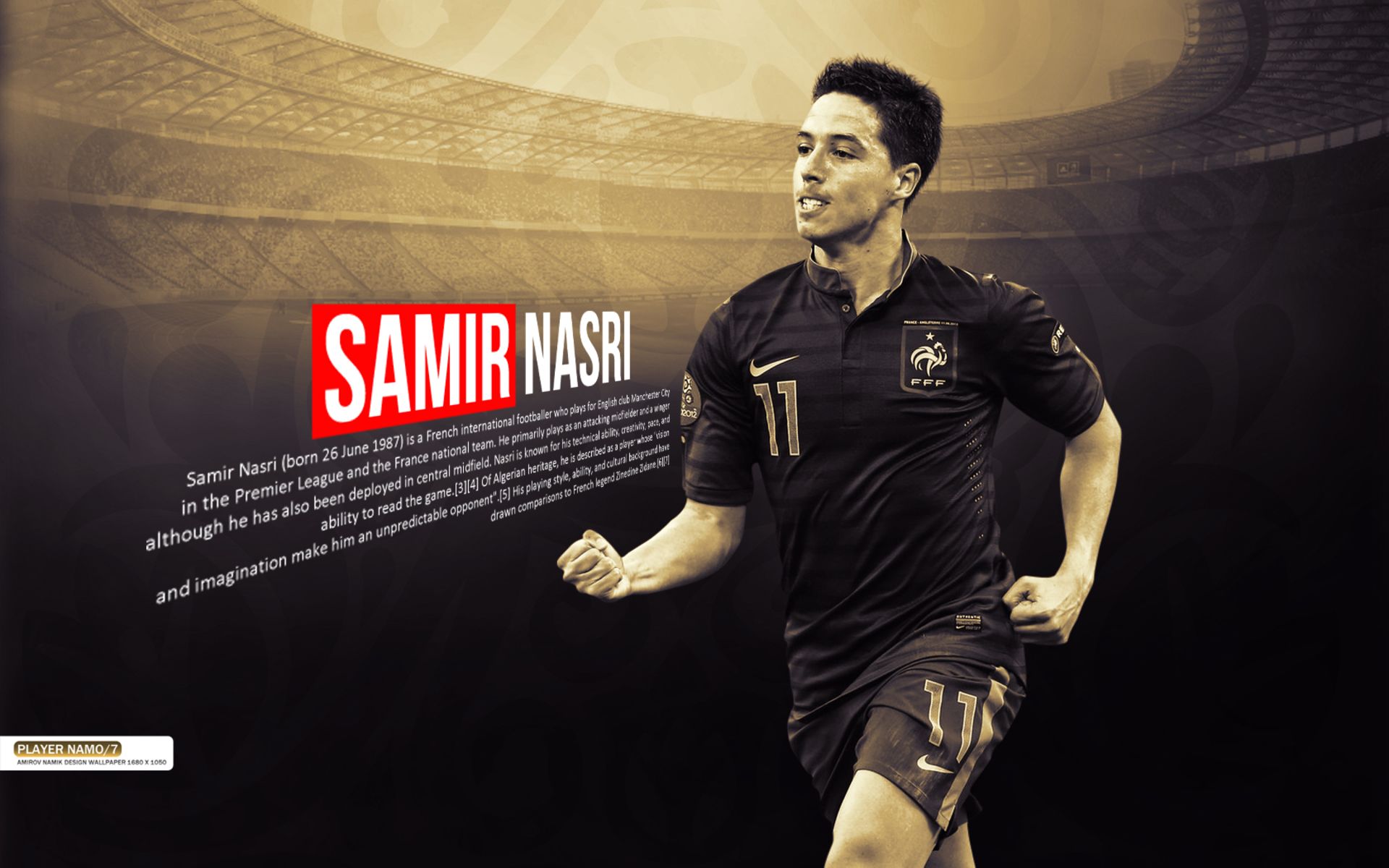 Téléchargez des papiers peints mobile Des Sports, Football, Équipe De France De Football, Samir Nasri gratuitement.