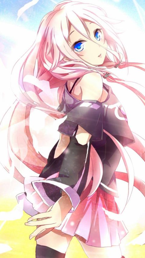 Download mobile wallpaper Anime, Vocaloid, Skirt, Blue Eyes, Pink Hair, Long Hair, Ia (Vocaloid) for free.