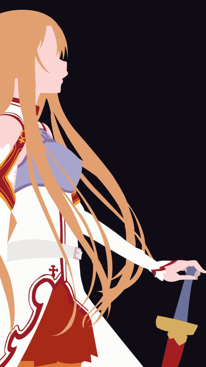 Descarga gratuita de fondo de pantalla para móvil de Sword Art Online, Animado, Minimalista, Asuna Yuuki, Kirito (Arte De Espada En Línea), Kazuto Kirigaya.