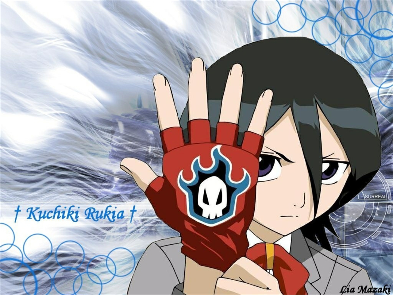 Handy-Wallpaper Bleach, Rukia Kuchiki, Animes kostenlos herunterladen.