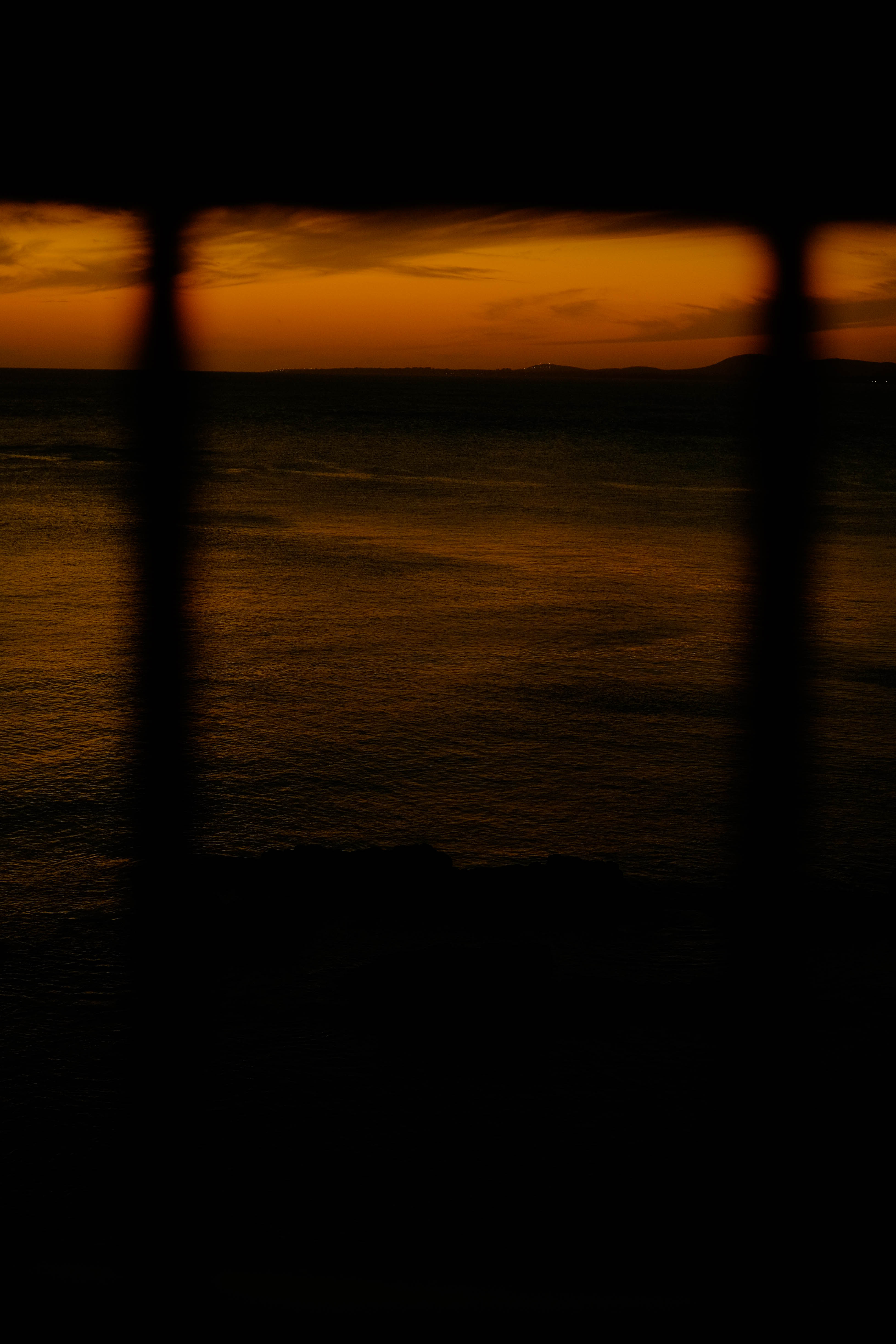 Free HD sunset, sea, horizon, dark, shadows