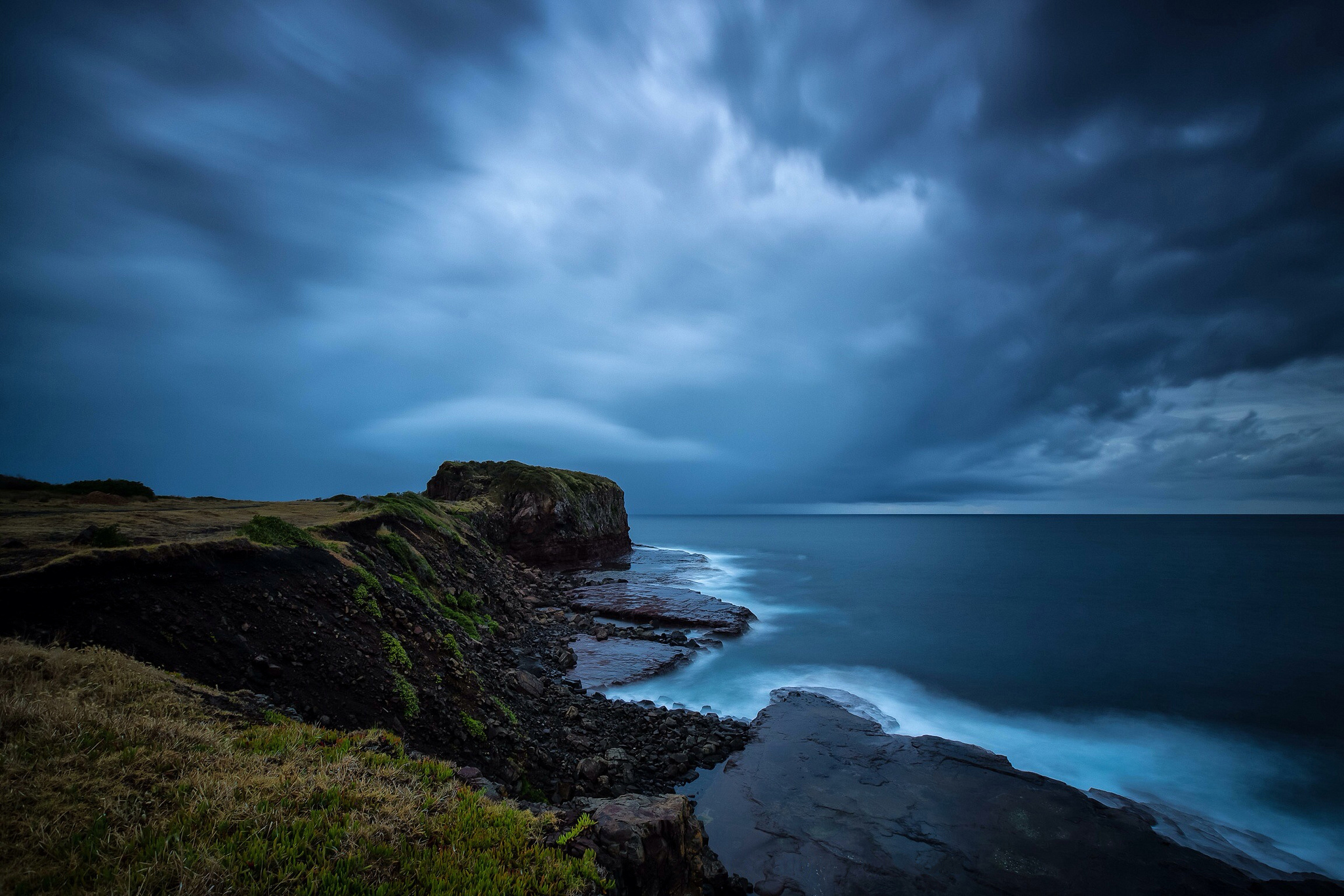 Descarga gratis la imagen Mar, Horizonte, Costa, Océano, Acantilado, Nube, Tierra/naturaleza en el escritorio de tu PC