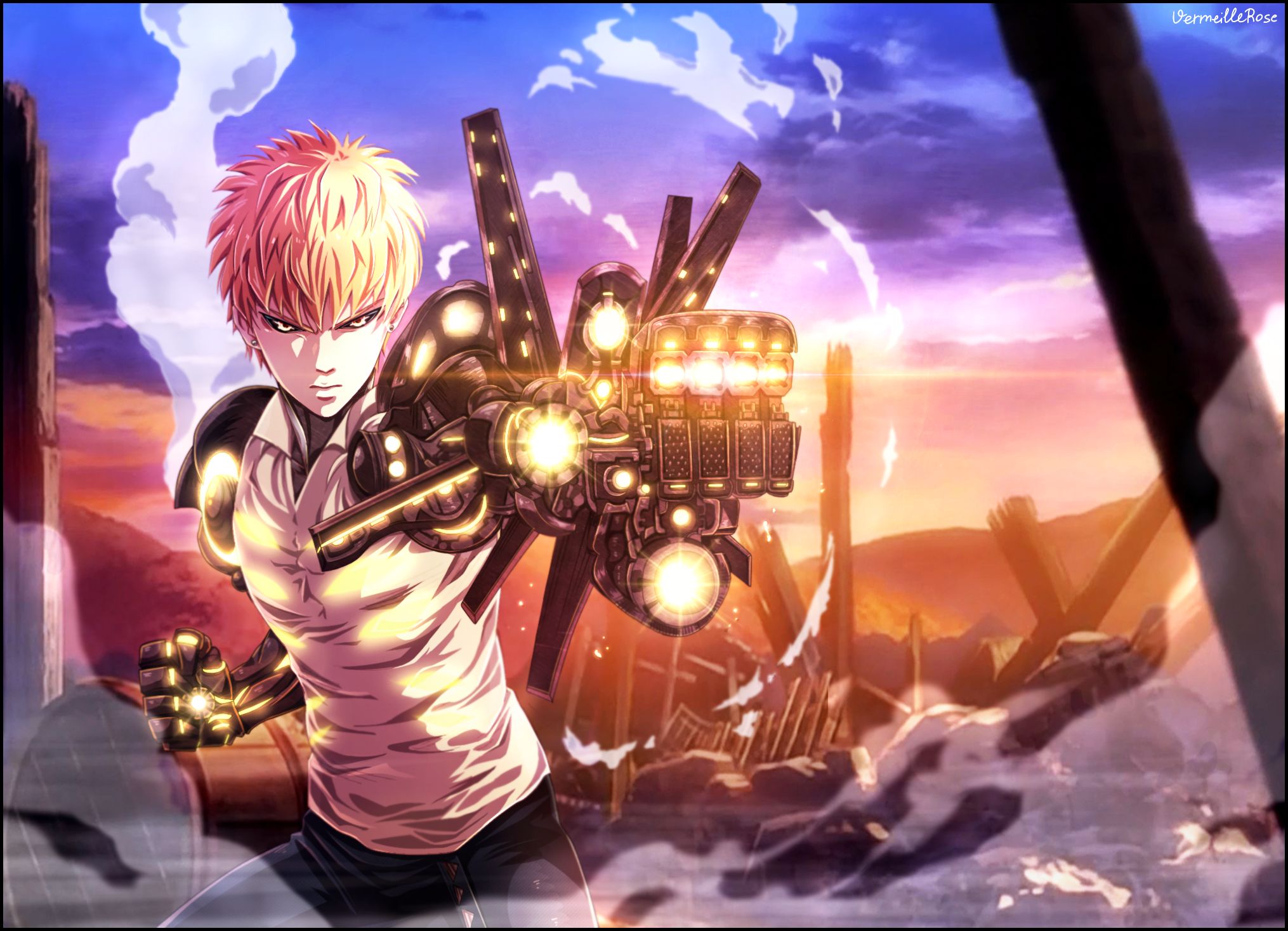 Free download wallpaper Anime, One Punch Man, Genos (One Punch Man) on your PC desktop