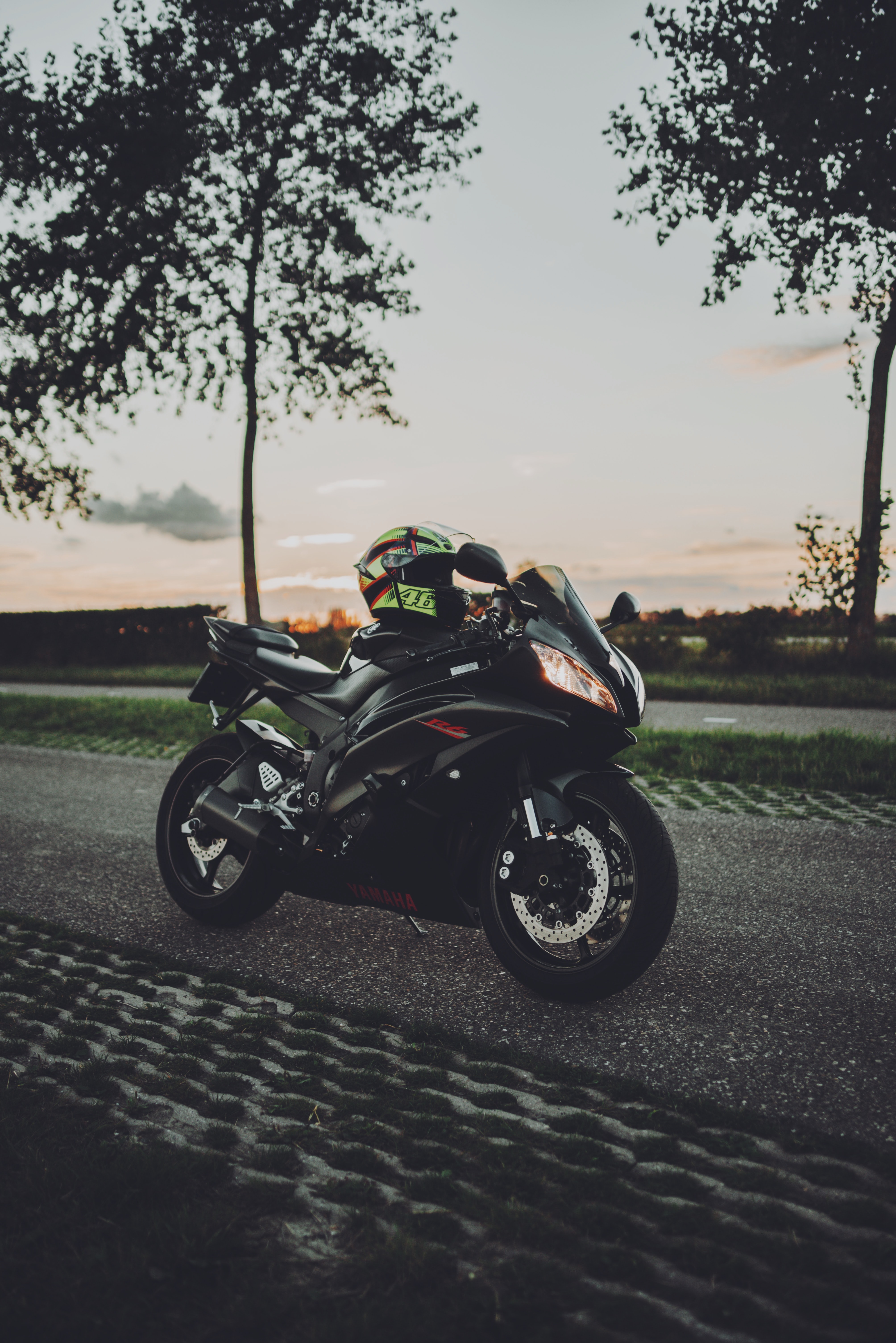 motorcycles, bike, helmet, side view, motorcycle