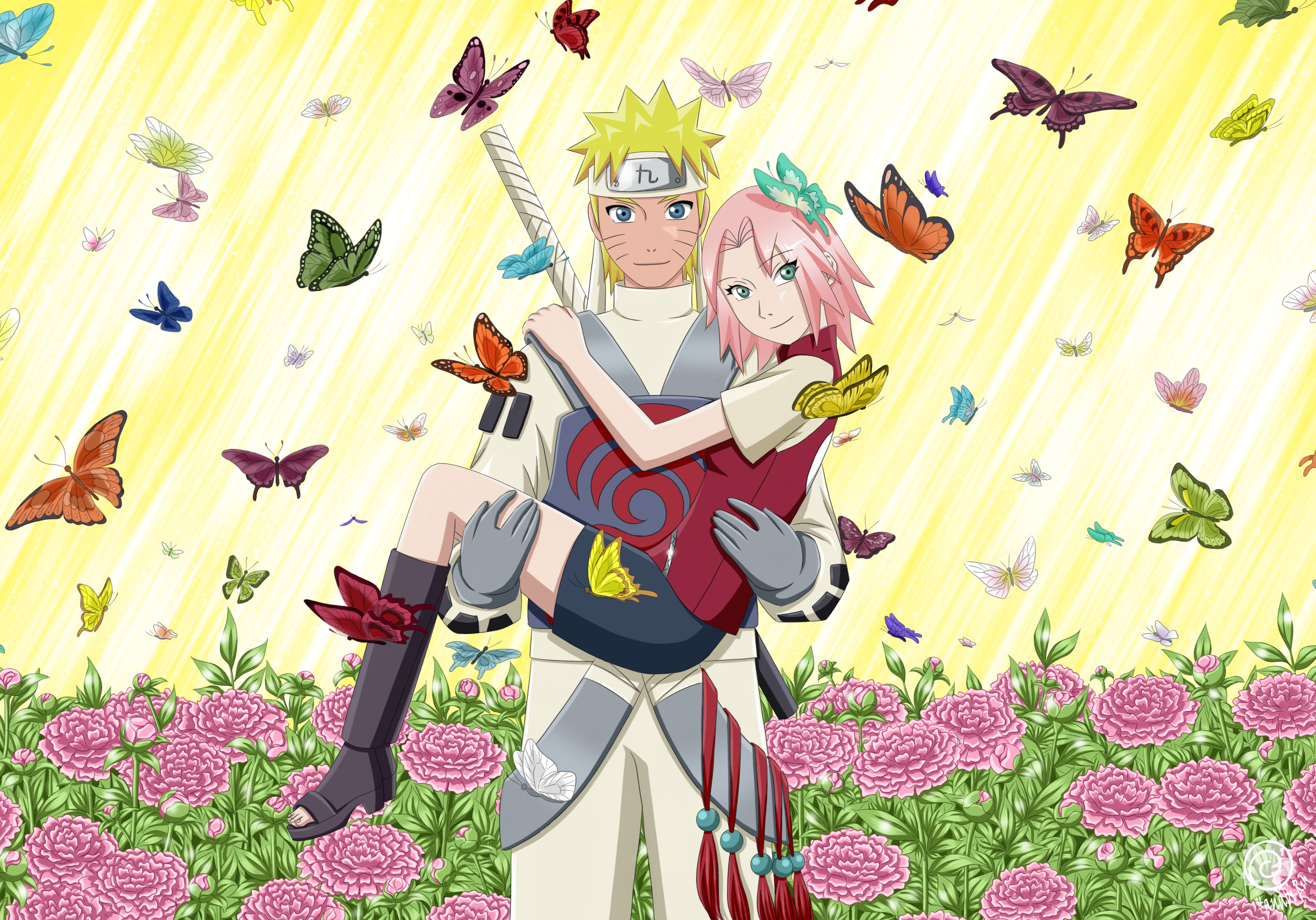 Descarga gratis la imagen Naruto, Animado, Sakura Haruno, Naruto Uzumaki en el escritorio de tu PC