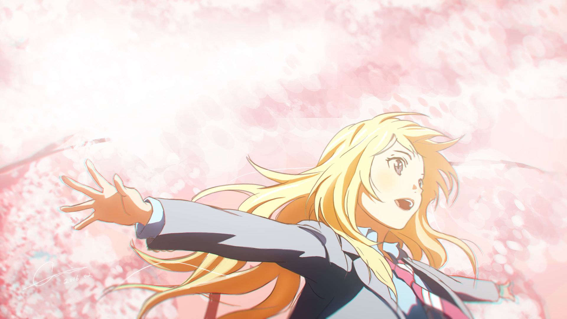 Descarga gratuita de fondo de pantalla para móvil de Animado, Kaori Miyazono, Shigatsu Wa Kimi No Uso.