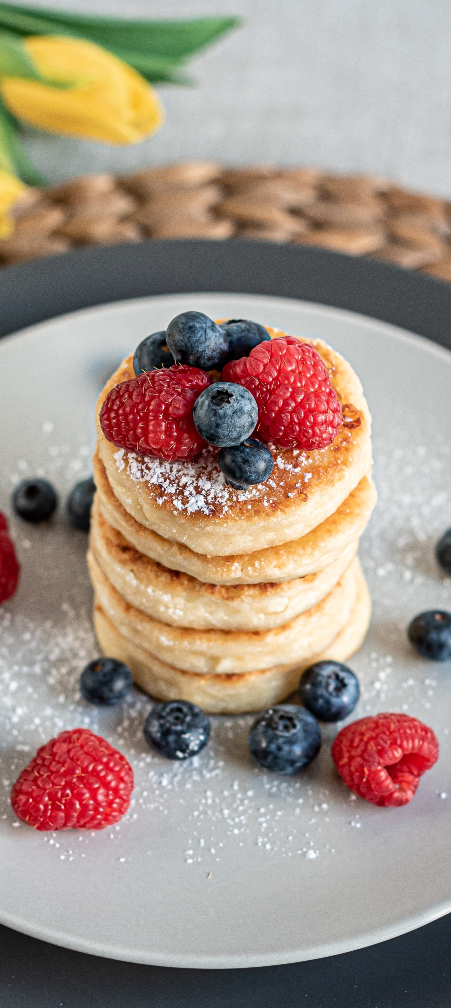 Download mobile wallpaper Food, Berry, Fruit, Breakfast, Pancake for free.