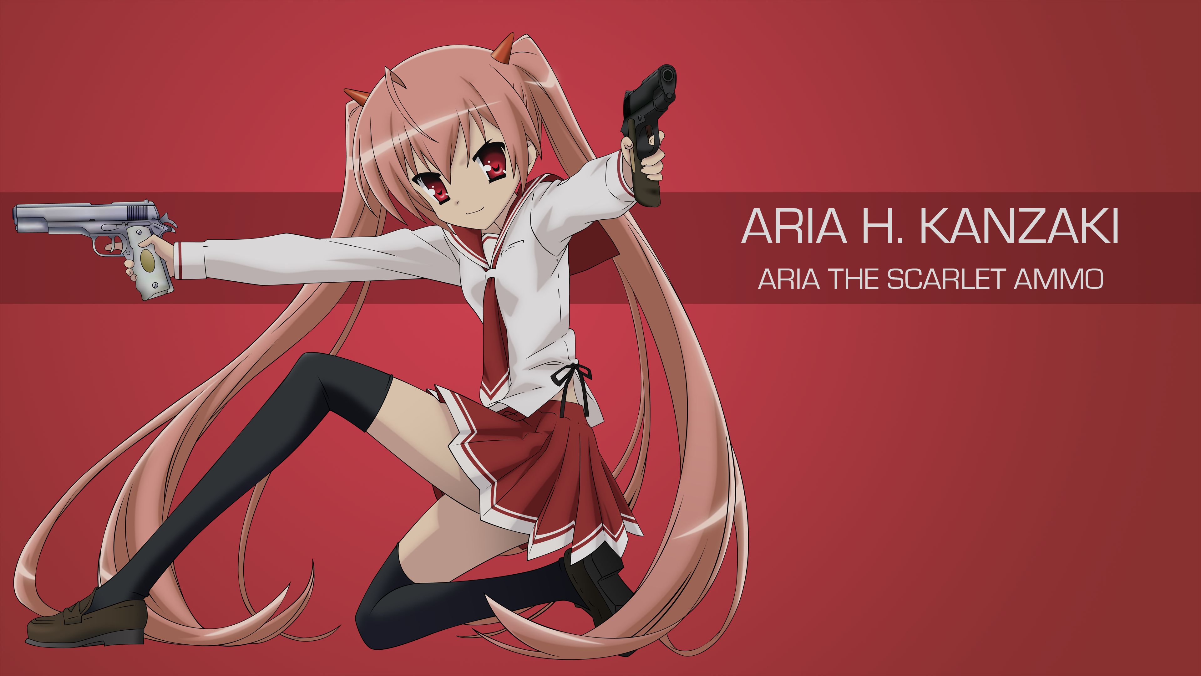 anime, aria the scarlet ammo, aria holmes kanzaki