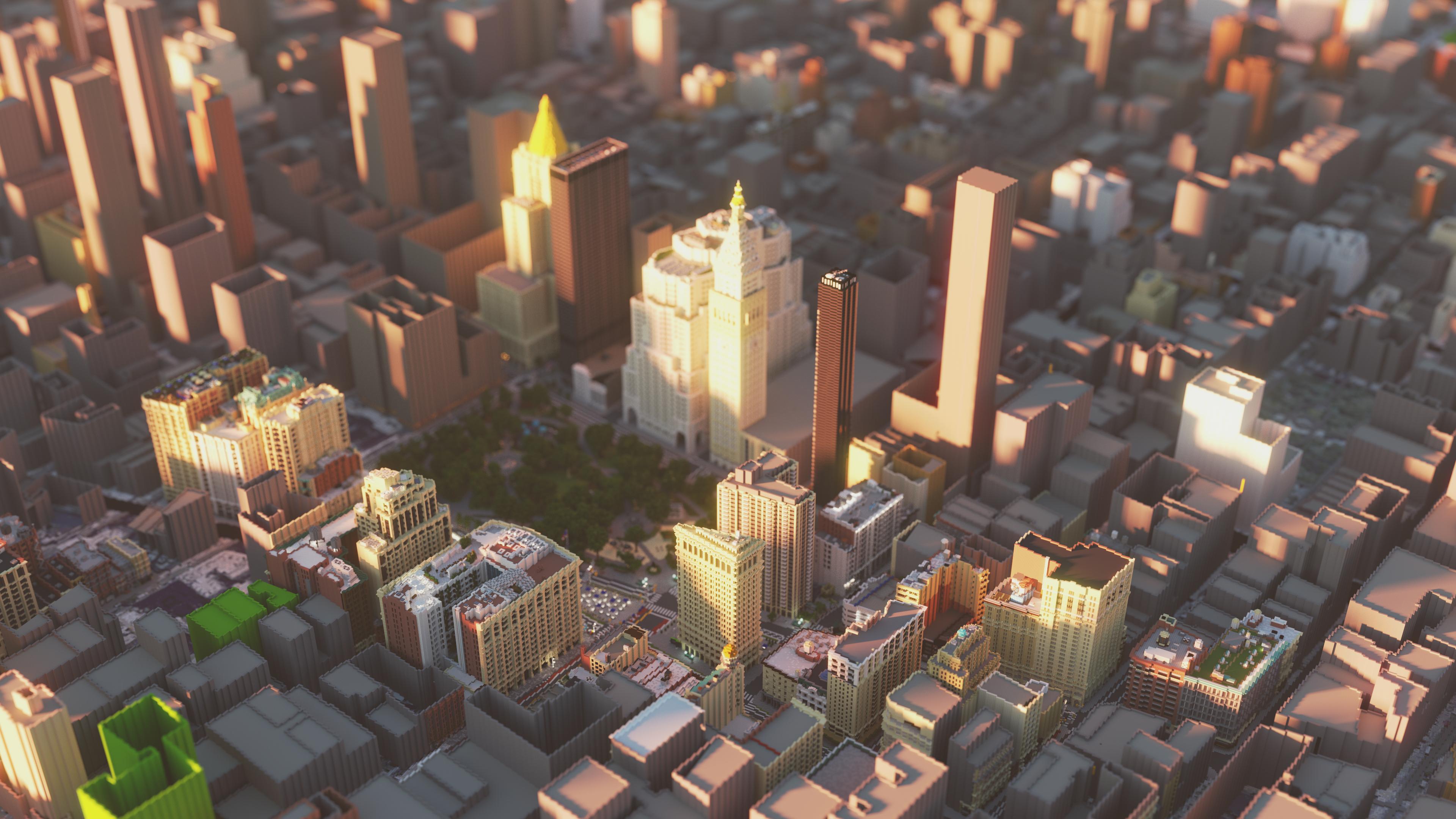 Baixe gratuitamente a imagem Minecraft, Cidade, Arranha Céu, Nova York, Videogame na área de trabalho do seu PC