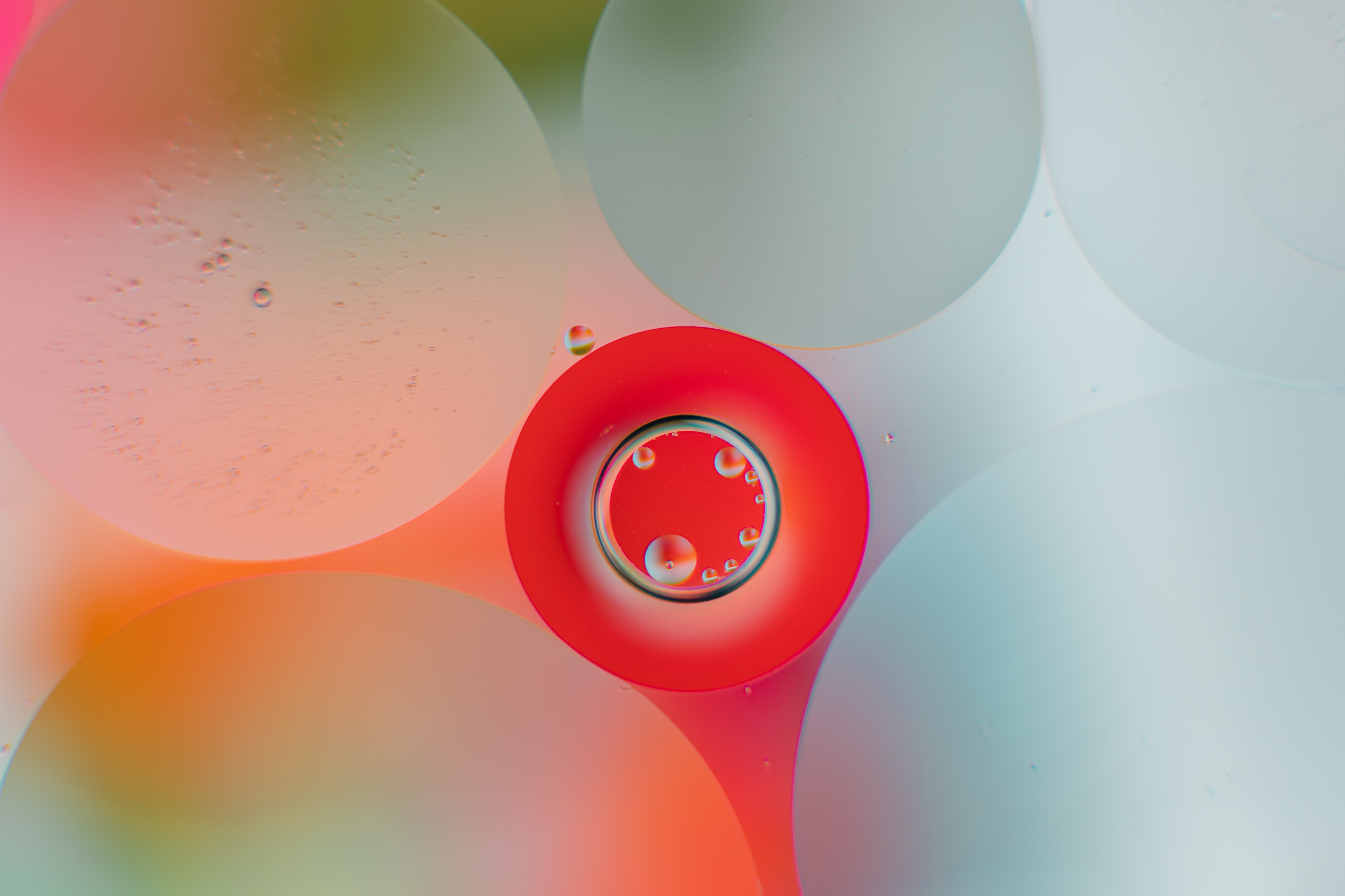 water, gradient, abstract, bubbles, circles