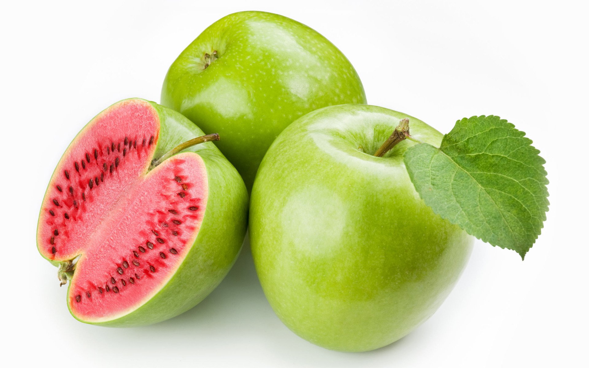 Download mobile wallpaper Melon Apple, Fruit, Fruits, Food for free.