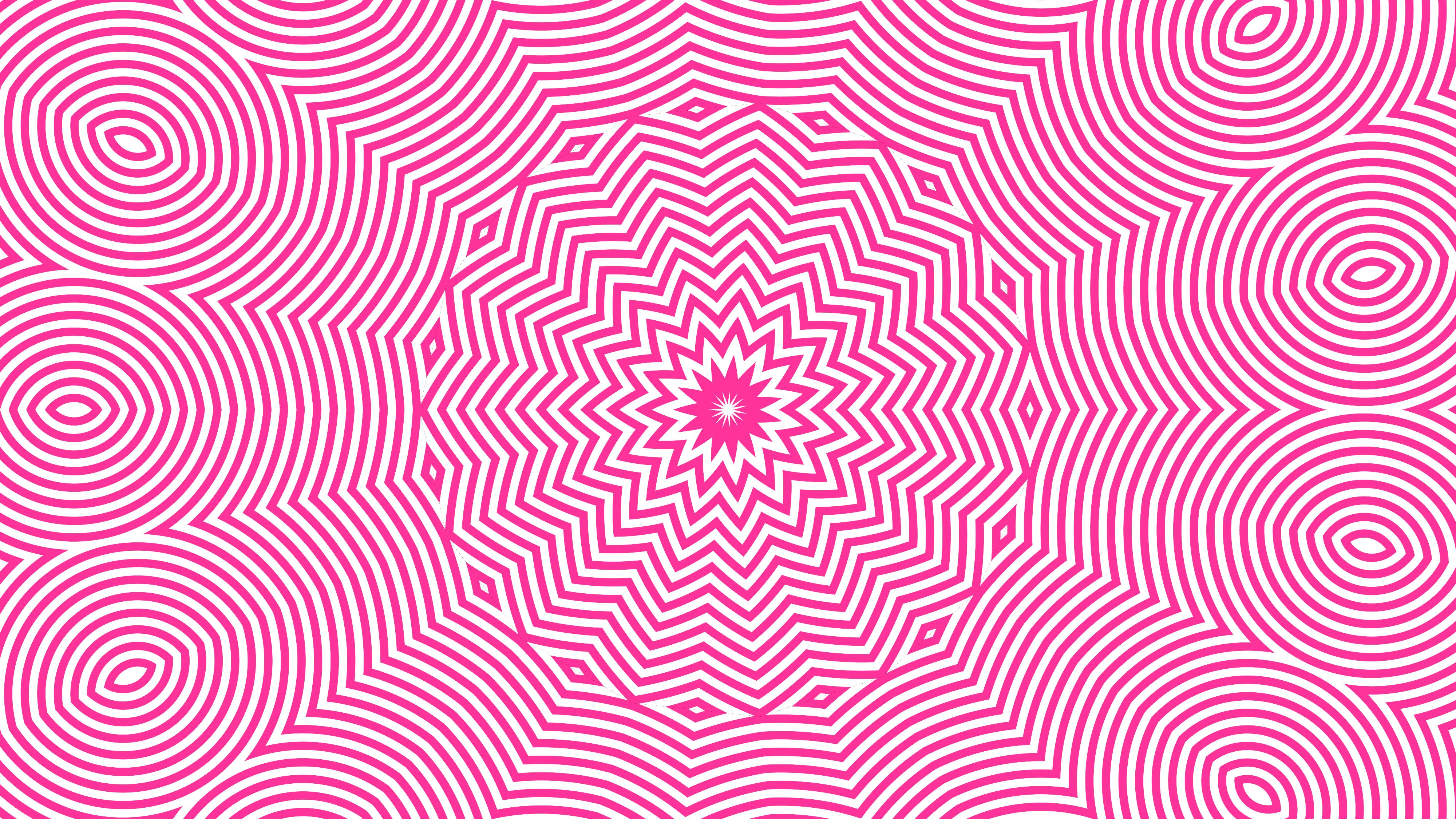 Download mobile wallpaper Abstract, Pink, Lines, Kaleidoscope for free.