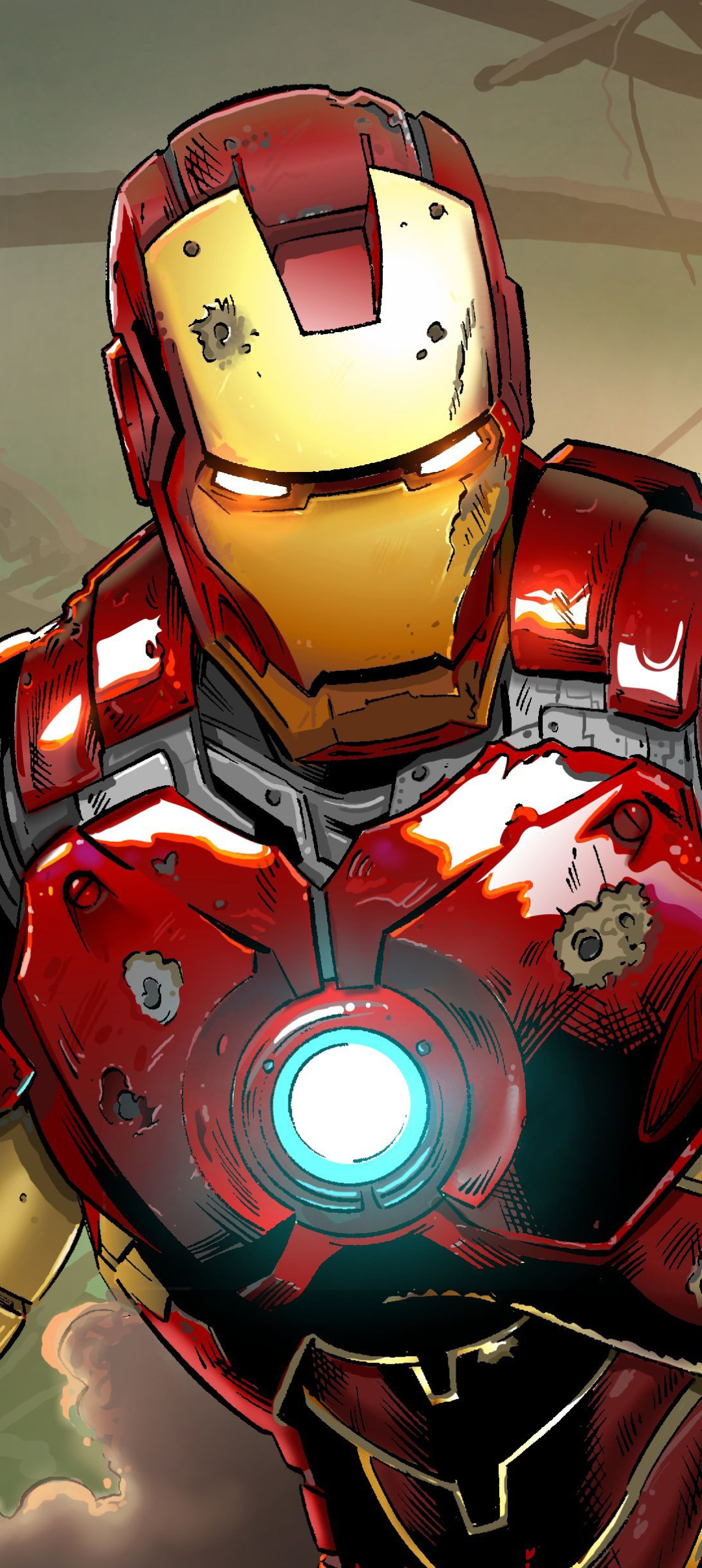 Handy-Wallpaper Iron Man, Comics, Tony Stark kostenlos herunterladen.