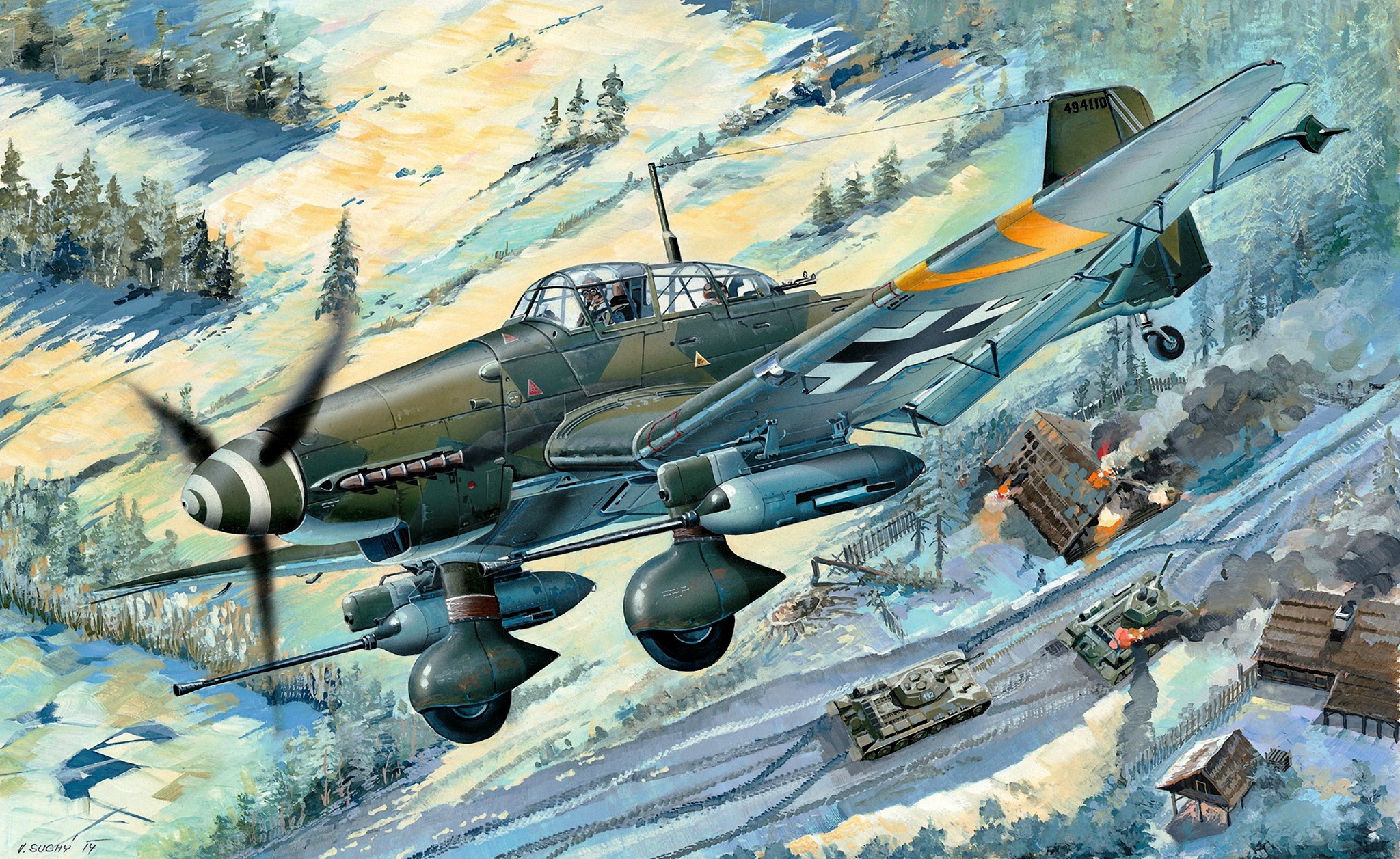 462894画像をダウンロード戦闘機, 軍隊, ユンカース ju 87, 航空機, 爆撃機-壁紙とスクリーンセーバーを無料で