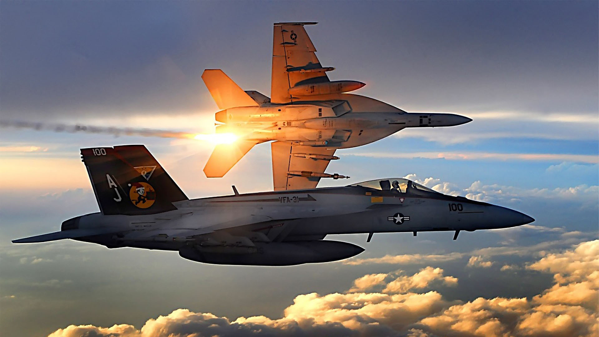 boeing f/a 18e/f super hornet, military, jet fighters