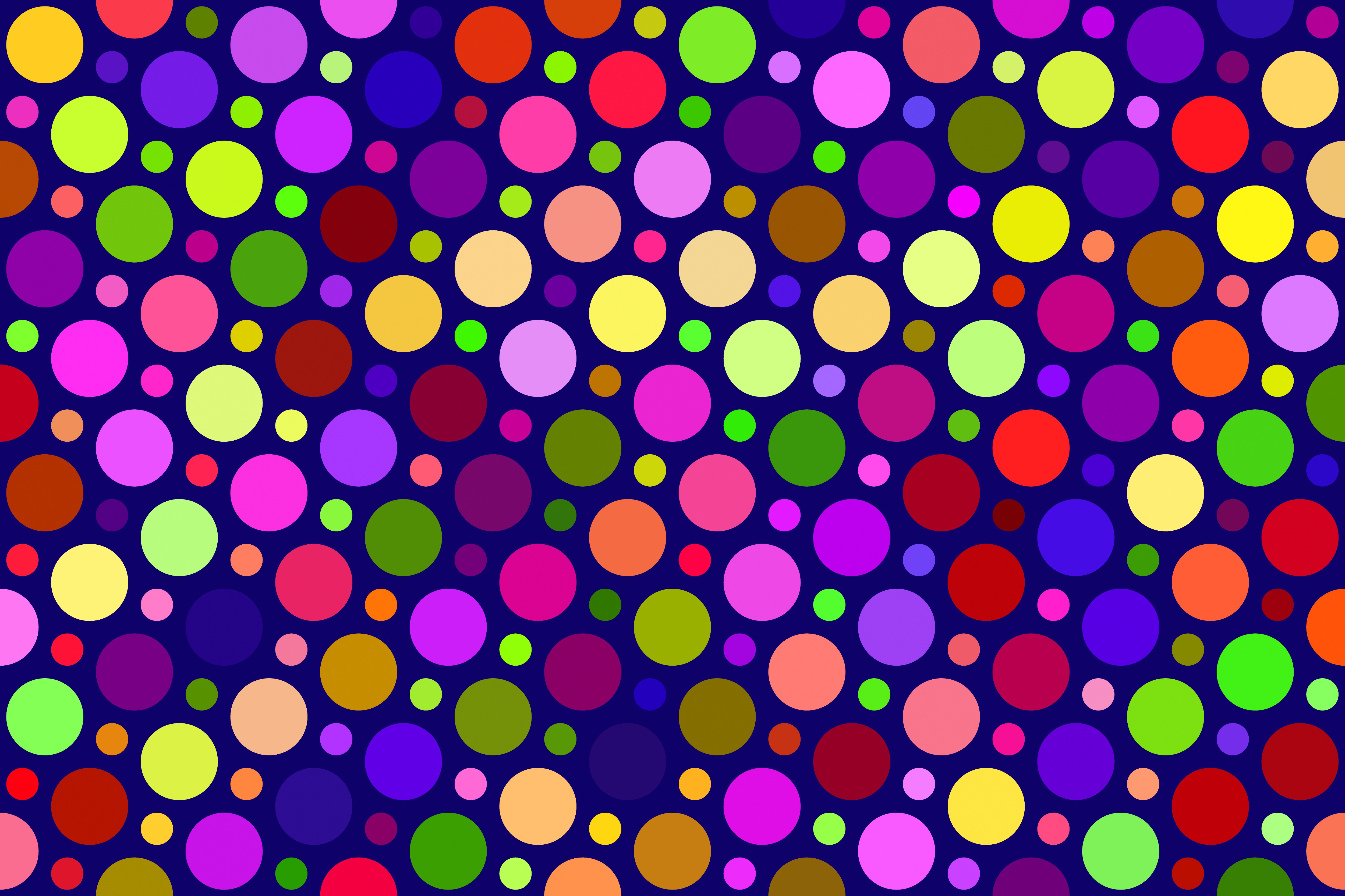 multicolored, circles, motley, texture, textures 4K for PC