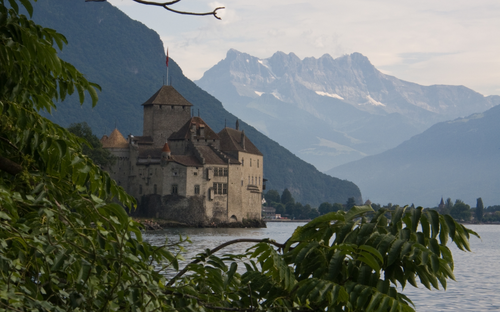 334783 завантажити шпалери створено людиною, château de chillon, замок, швейцарія, вейто, замки - заставки і картинки безкоштовно