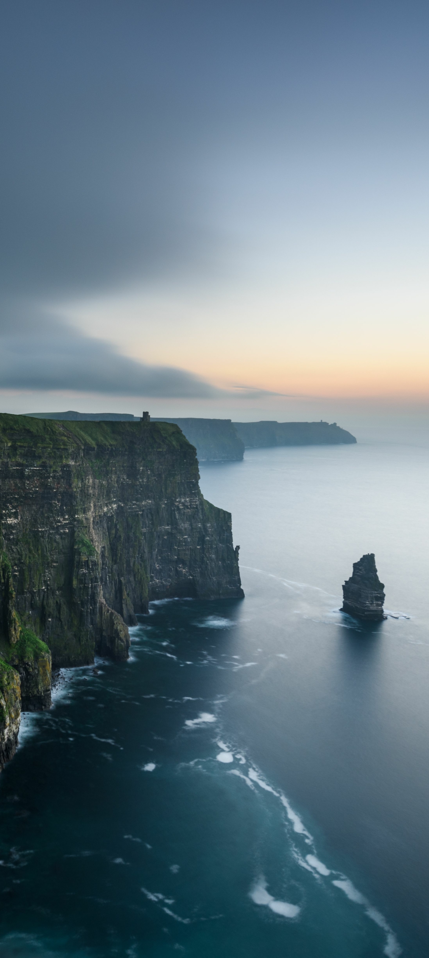 無料モバイル壁紙崖, 地球, 海岸線, アイルランド, 海景, モハーの断崖をダウンロードします。
