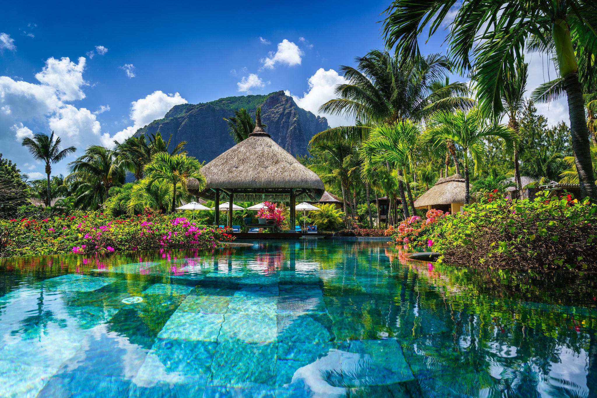 Download mobile wallpaper Tropical, Resort, Pool, Man Made for free.