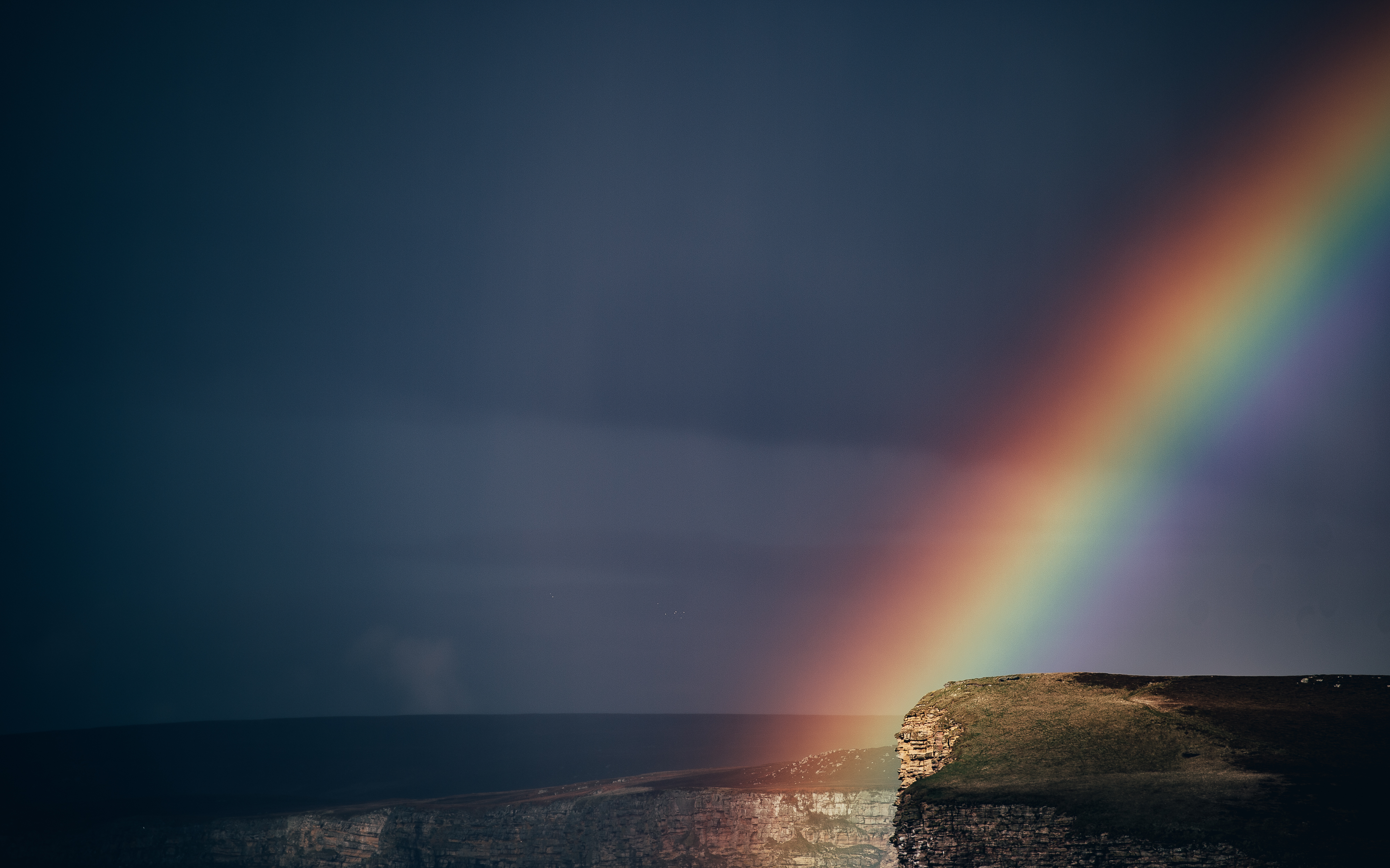 Free download wallpaper Nature, Rainbow, Horizon, Earth on your PC desktop