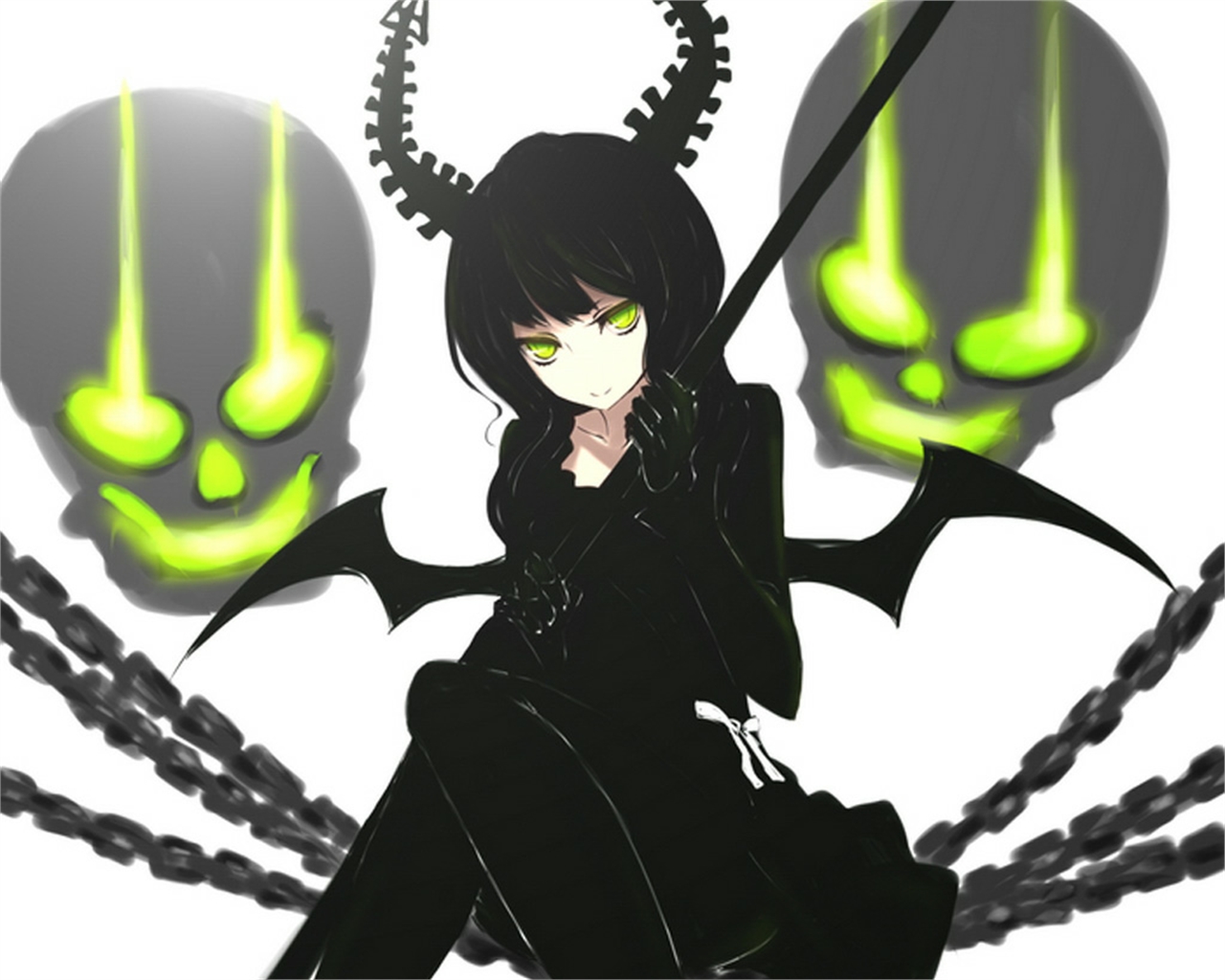 Handy-Wallpaper Animes, Burakku Rokku Shuta, Dead Master (Black Rock Shooter) kostenlos herunterladen.