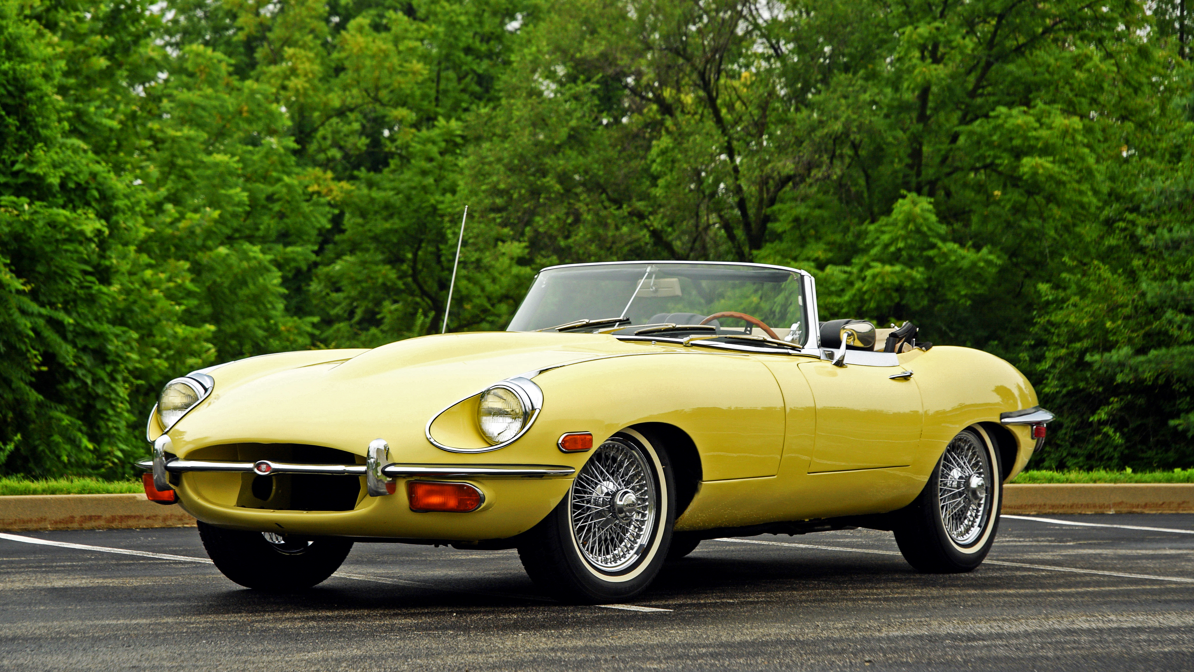 149924 скачать картинку ягуар (jaguar), тачки (cars), желтый, 1968, e type, кабриолет - обои и заставки бесплатно
