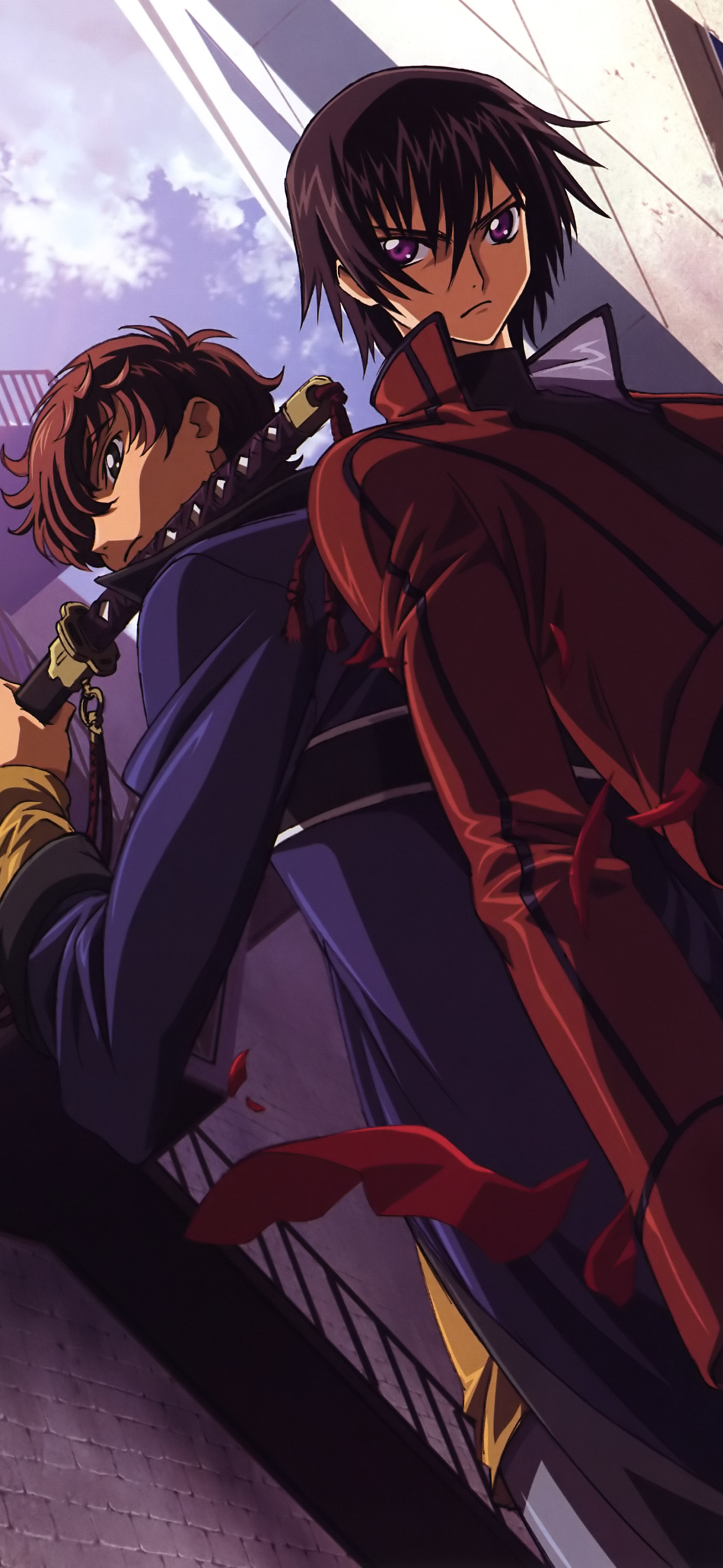 Descarga gratuita de fondo de pantalla para móvil de Animado, Lelouch Lamperouge, Suzaku Kururugi, Code Geass: Lelouch Of The Rebellion.