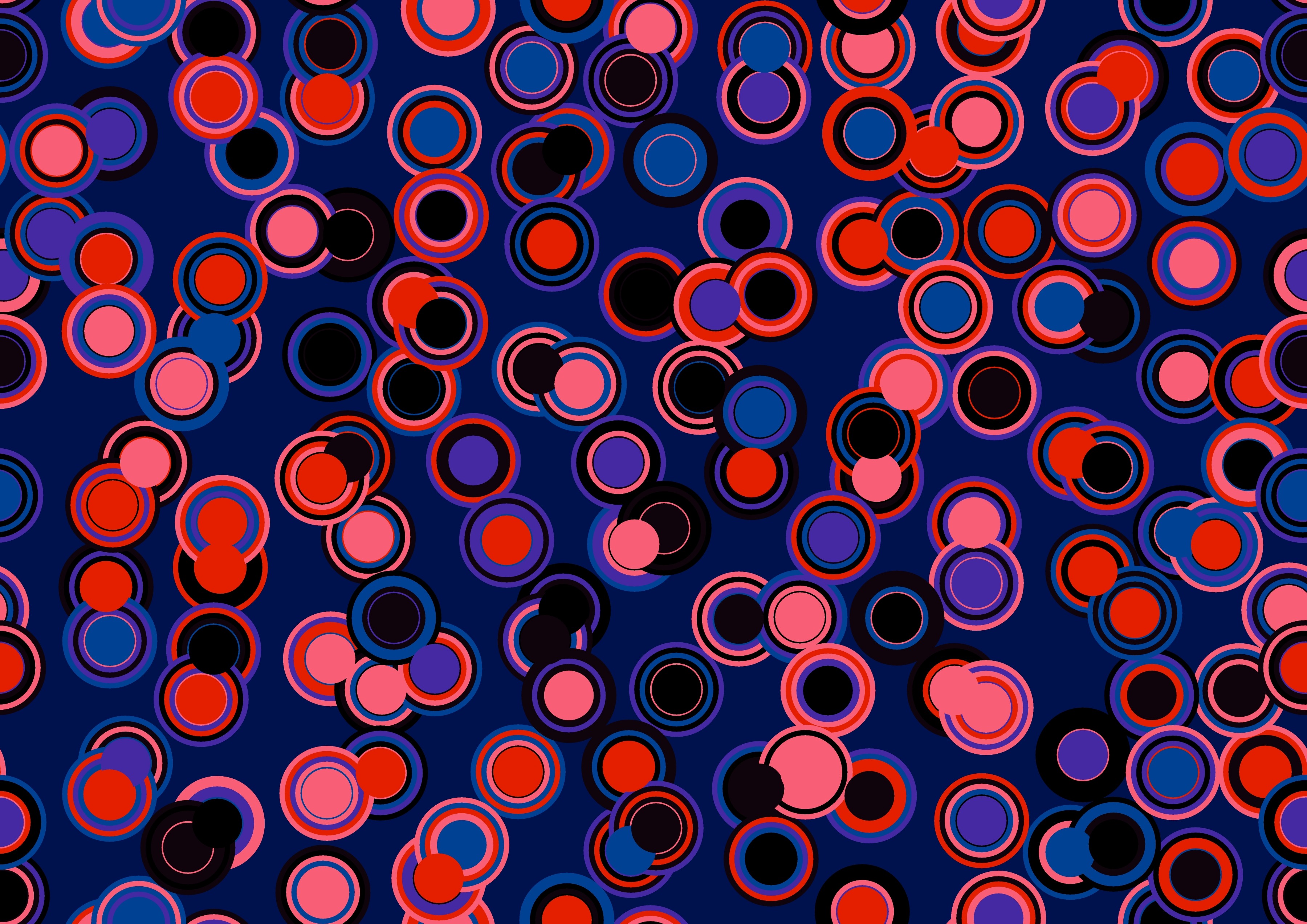 motley, multicolored, form, circles, texture, textures, forms Smartphone Background
