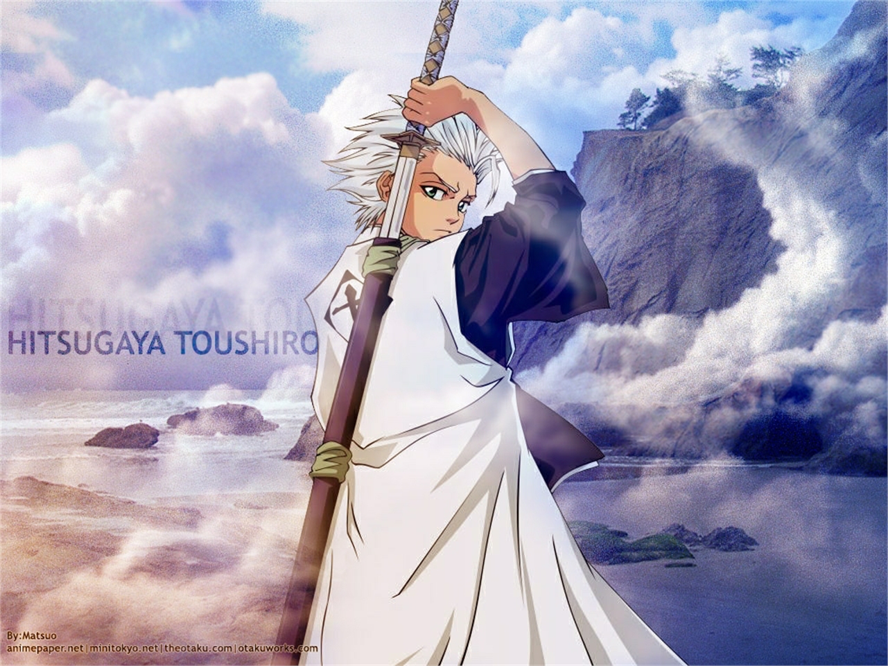 Handy-Wallpaper Bleach, Animes, Tōshirō Hitsugaya kostenlos herunterladen.