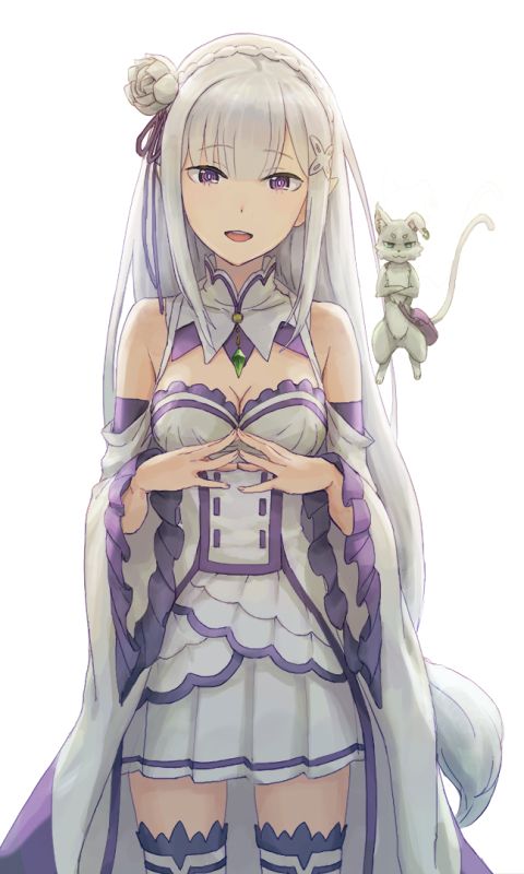 Handy-Wallpaper Animes, Emilia (Re: Zero), Re:zero Das Leben In Einer Anderen Welt Beginnen, Paket (Re:zero) kostenlos herunterladen.