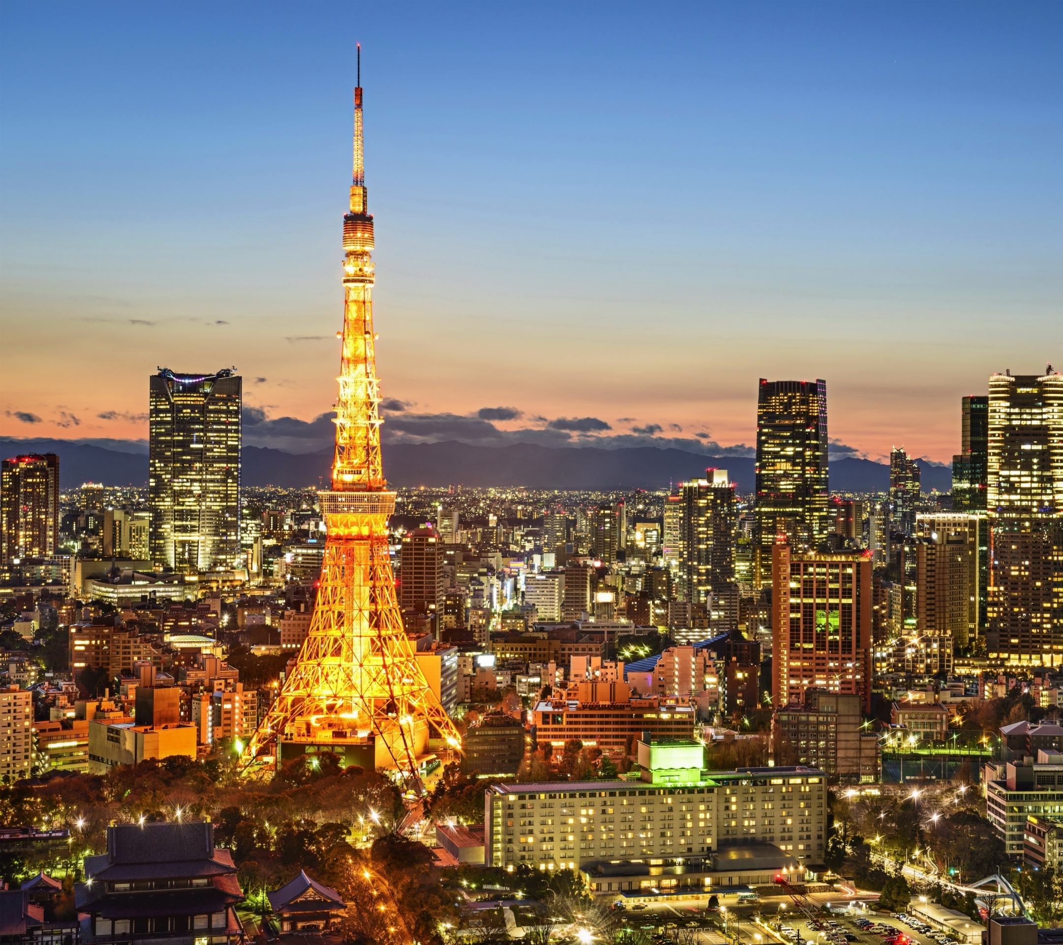 Baixe gratuitamente a imagem Cidades, Pôr Do Sol, Japão, Tóquio, Torre De Tv, Feito Pelo Homem na área de trabalho do seu PC