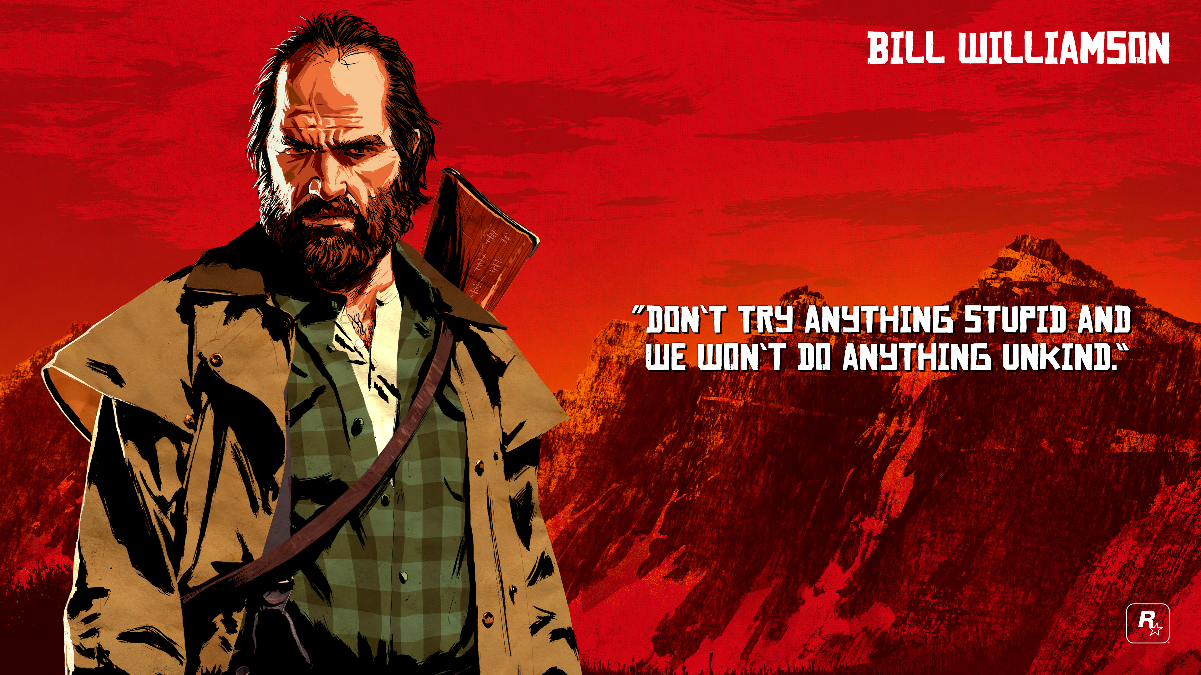 Handy-Wallpaper Computerspiele, Red Dead Redemption 2, Bill Williamson, Roter Tot kostenlos herunterladen.