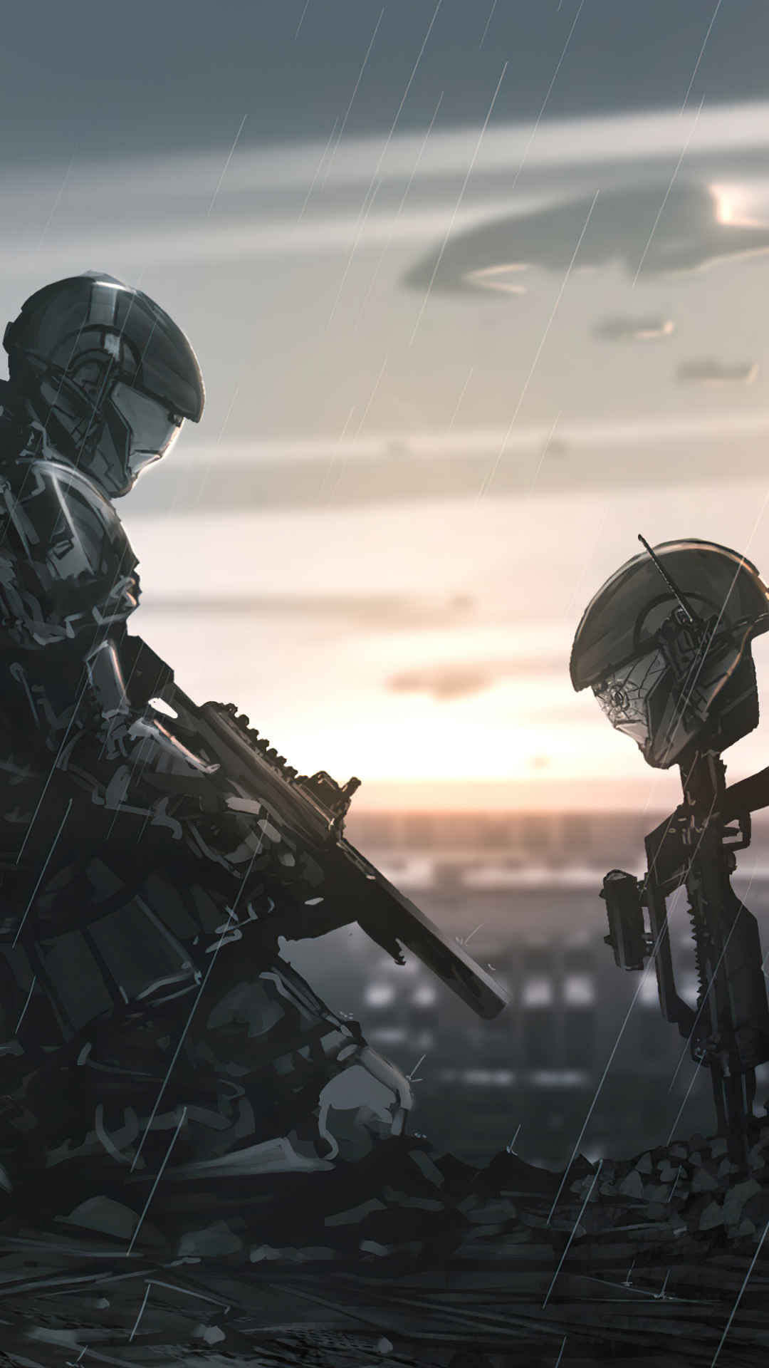 halo 3: odst, video game, futuristic, soldier, warrior, halo