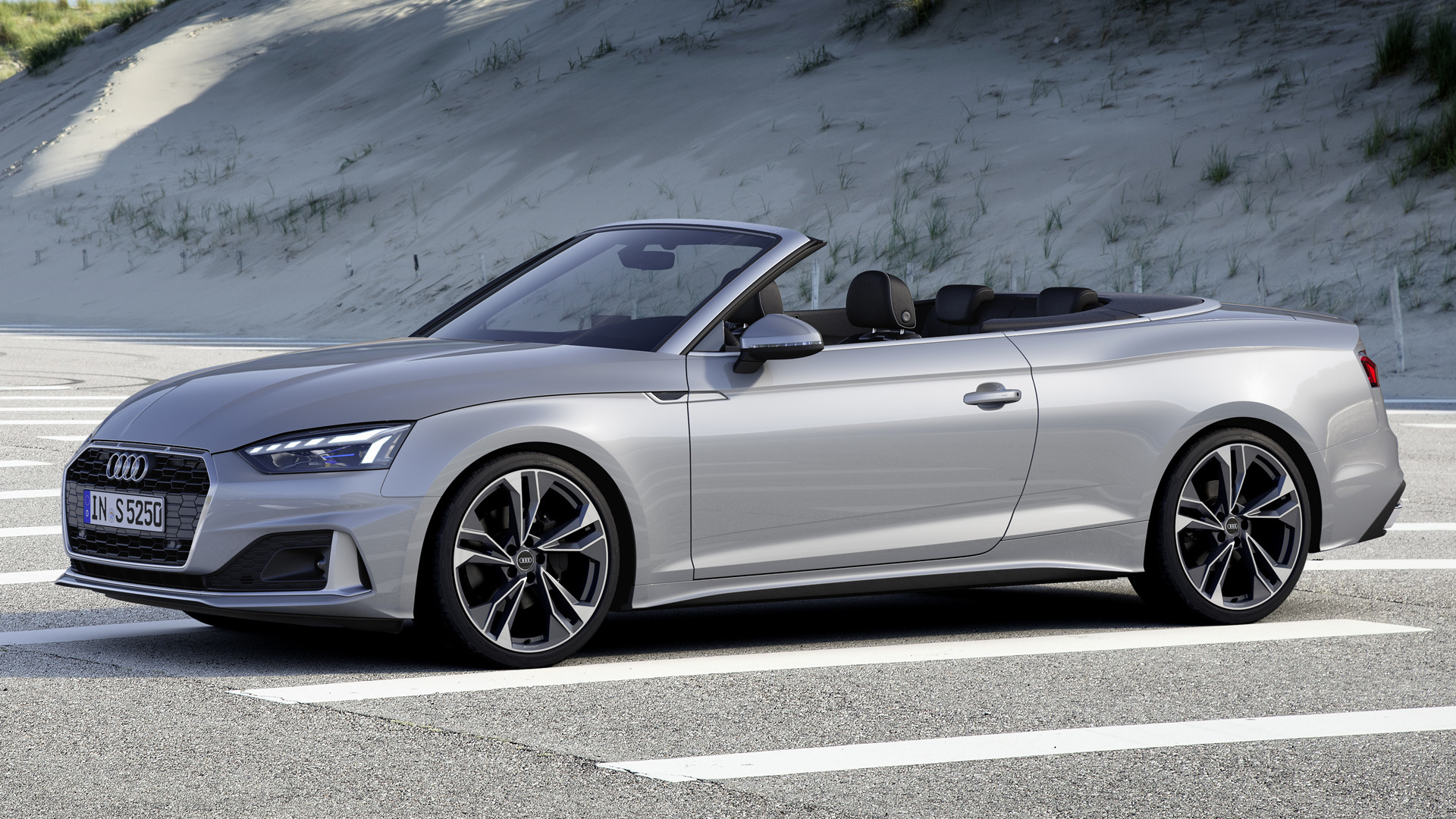 Download mobile wallpaper Audi, Car, Cabriolet, Audi A5, Vehicles, Silver Car for free.