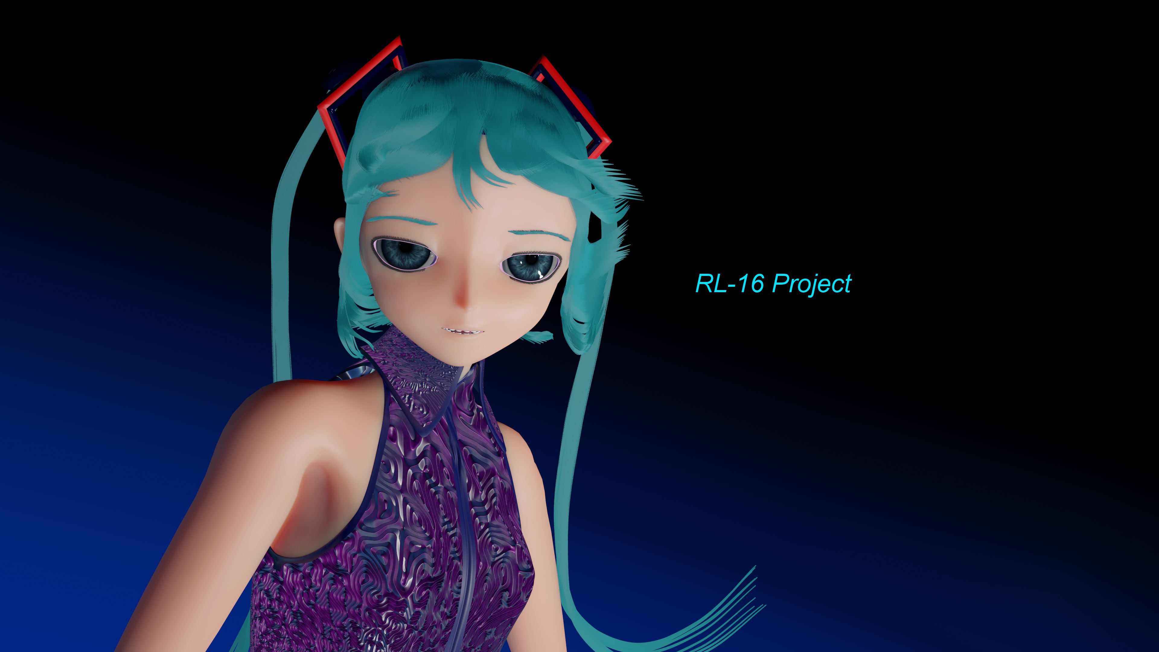 Free download wallpaper Anime, Vocaloid, Green Hair, Hatsune Miku, Long Hair, Blender, Blender 3D on your PC desktop