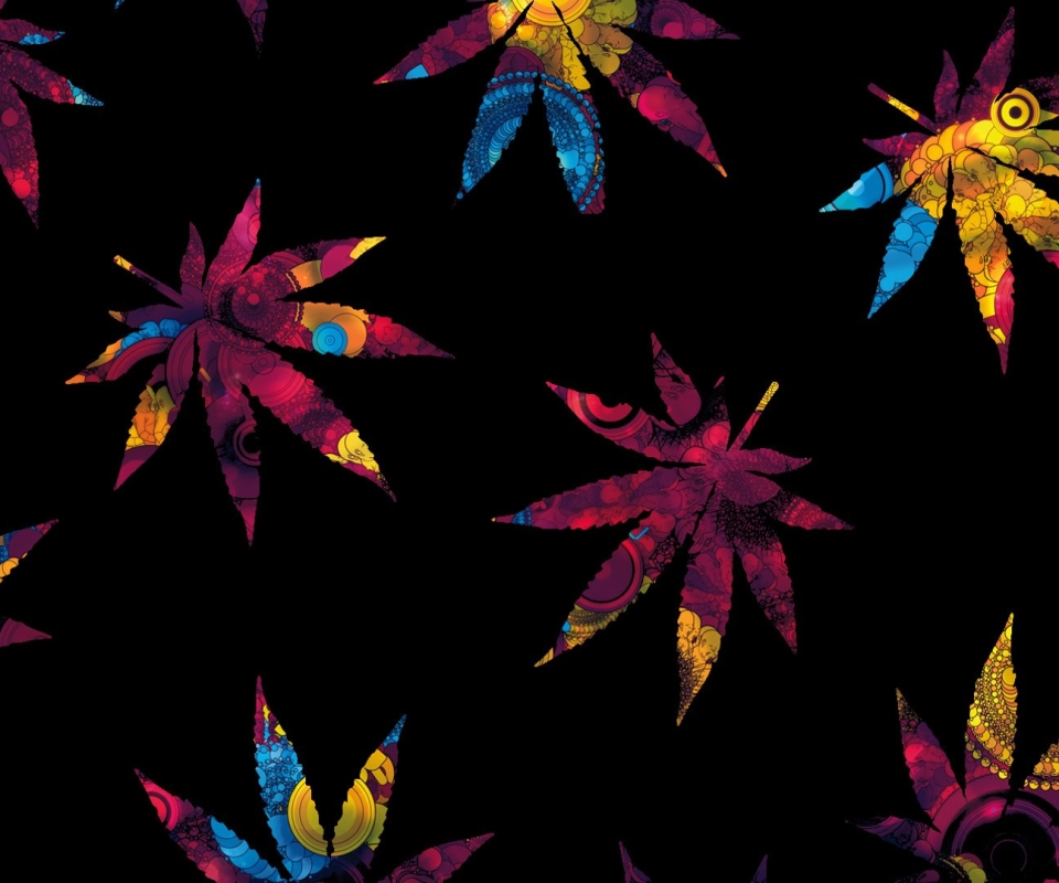 marijuana, artistic, colors, colorful, leaf