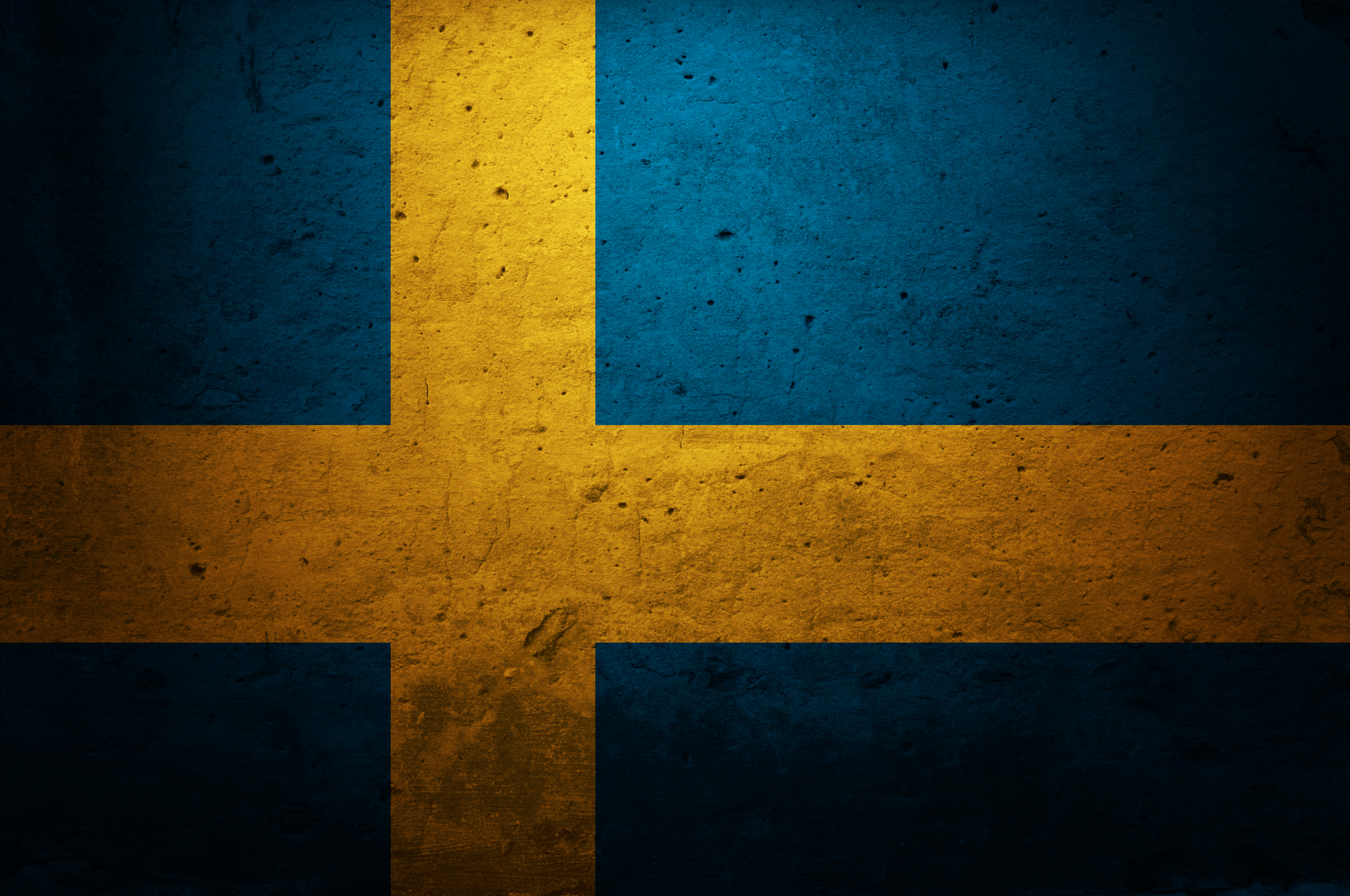 Популярные заставки и фоны Флаг Швеции на компьютер