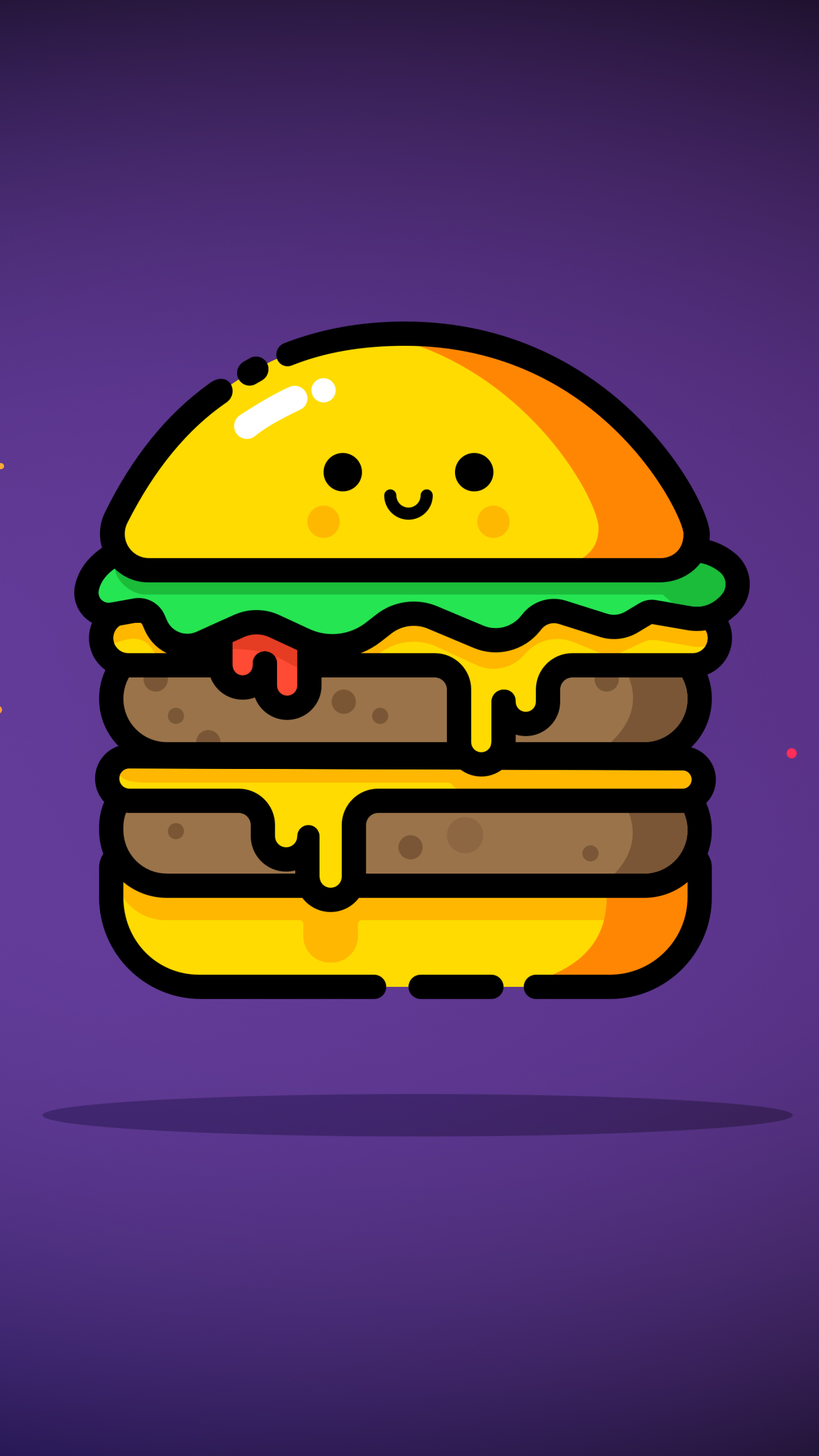 Download mobile wallpaper Food, Burger, Minimalist for free.