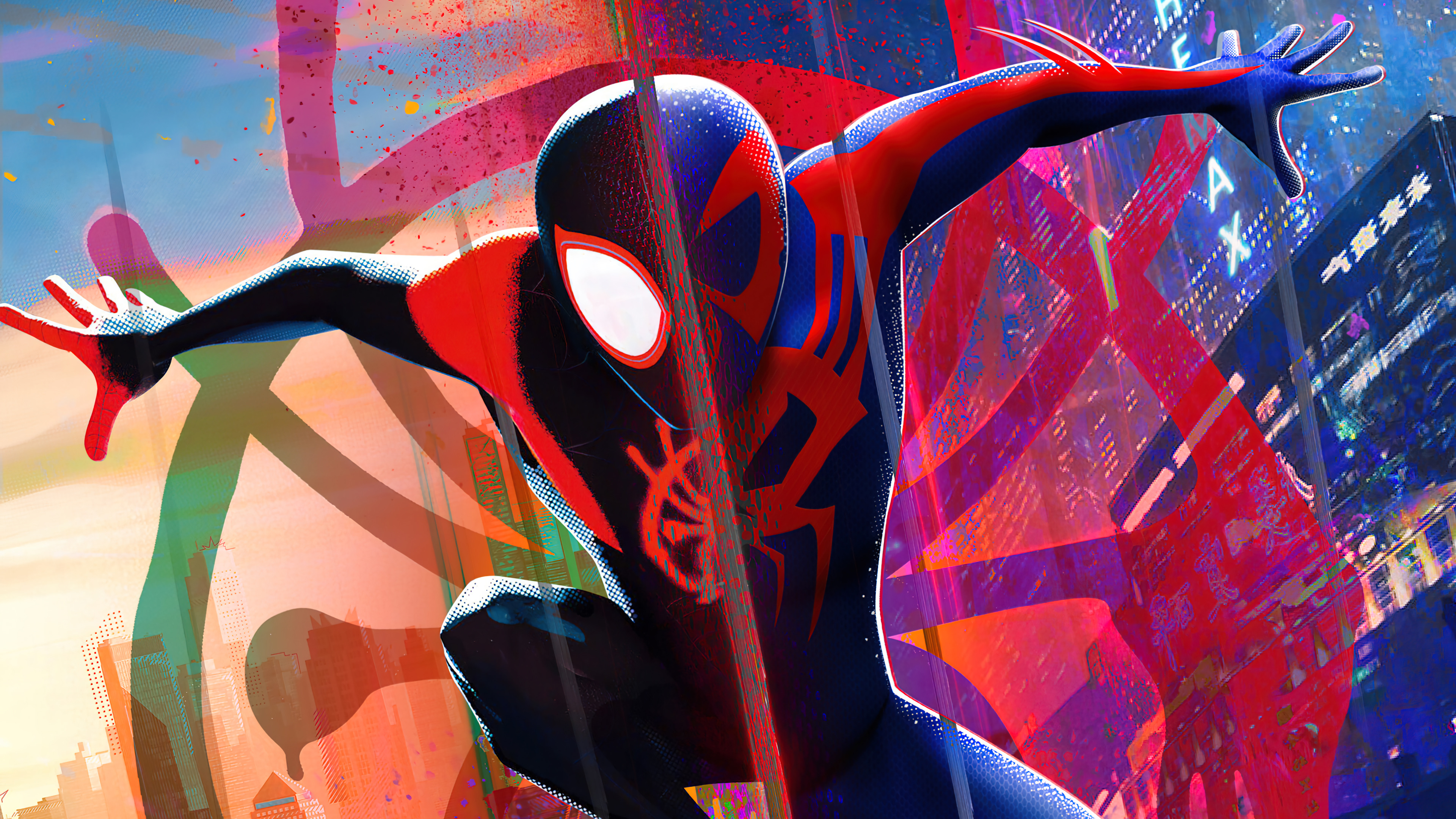 Laden Sie Spider Man: Quer Durch Den Spider Vers HD-Desktop-Hintergründe herunter
