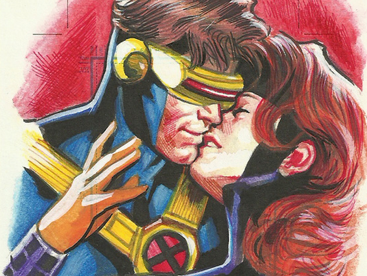 comics, x men, cyclops (marvel comics), jean grey, love, scott summers HD wallpaper