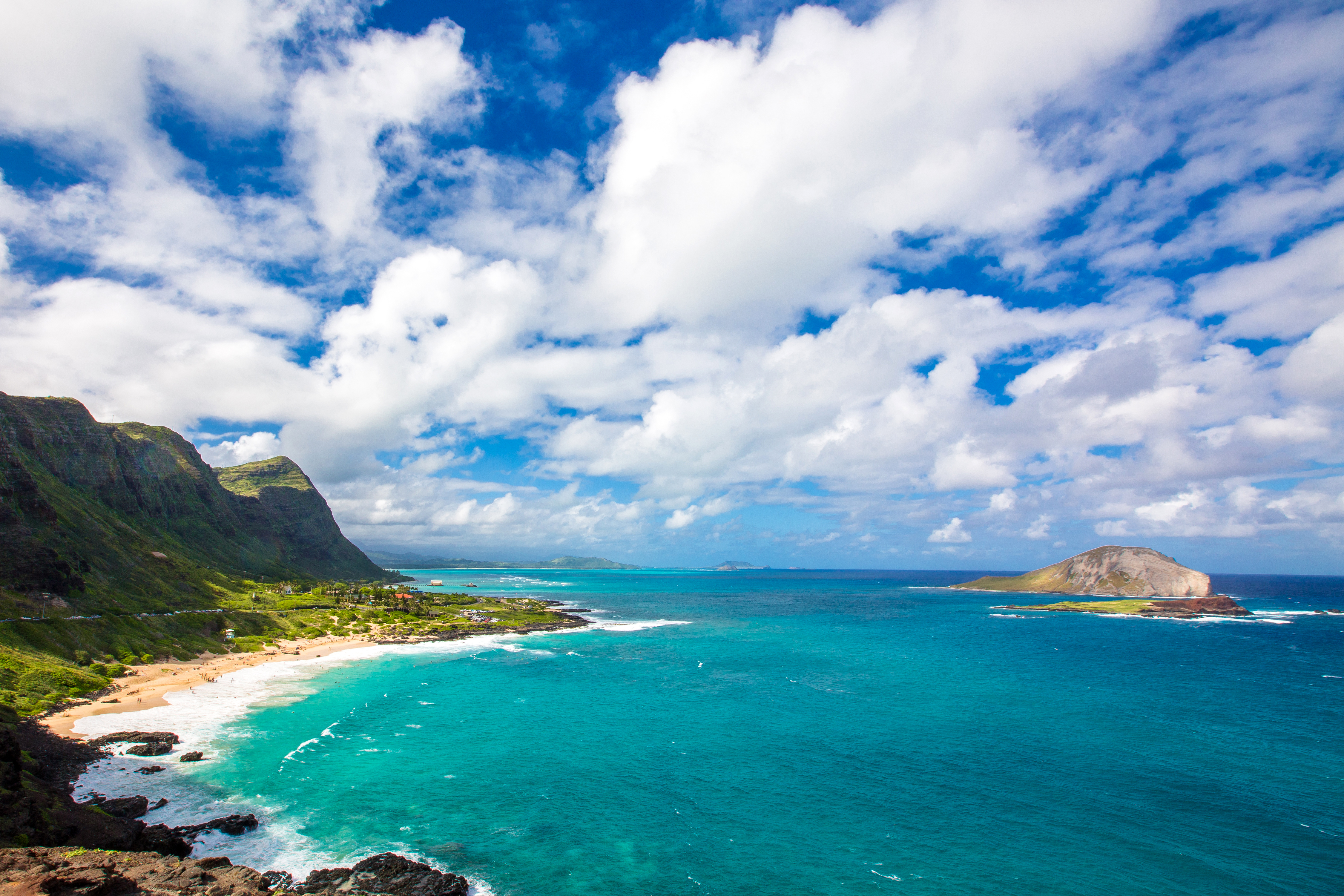 Free download wallpaper Sea, Horizon, Coast, Ocean, Cloud, Hawaii, Coastline, Photography on your PC desktop