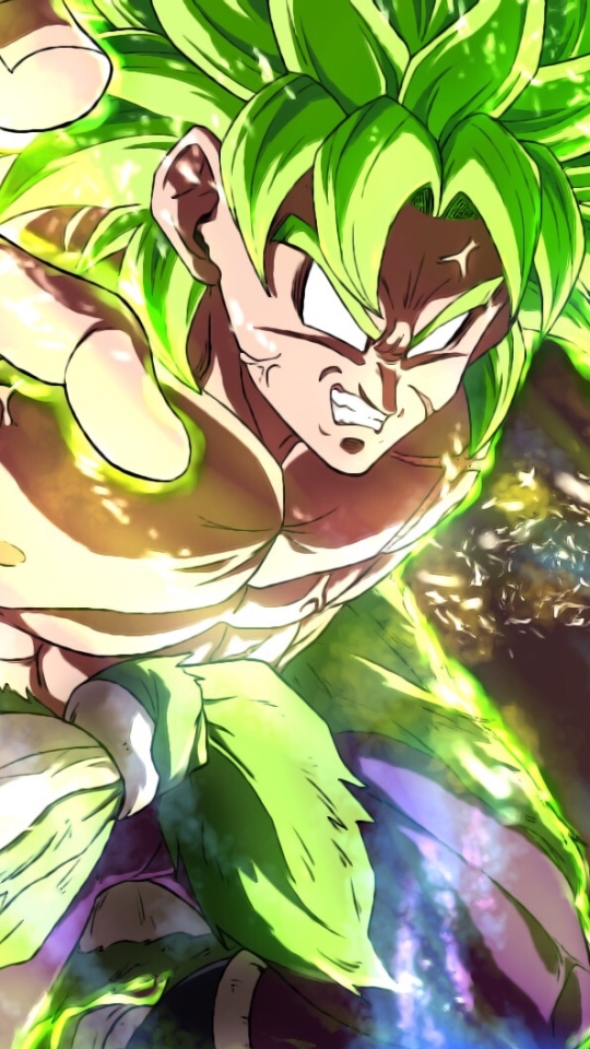 Download mobile wallpaper Anime, Broly (Dragon Ball), Dragon Ball Super: Broly, Super Saiyan Green for free.