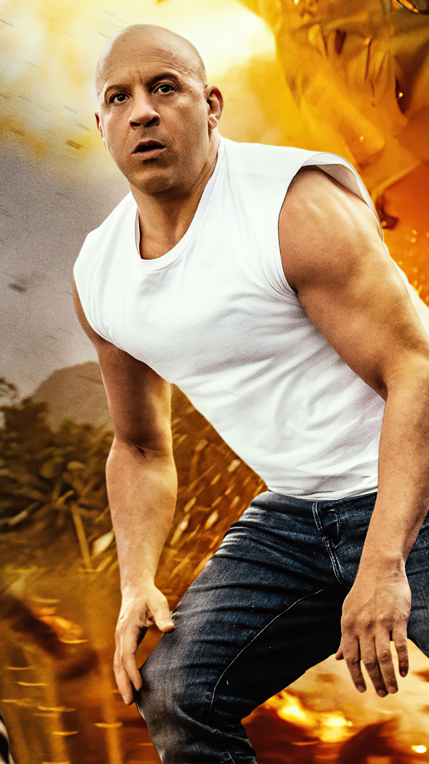 Download mobile wallpaper Fast & Furious, Vin Diesel, Movie, Dominic Toretto, Fast & Furious 9 for free.