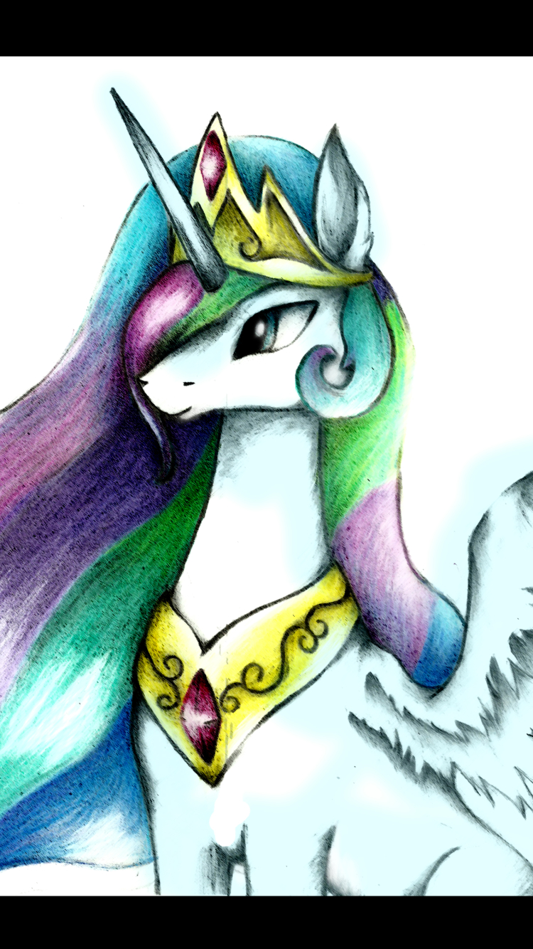 Handy-Wallpaper Mein Kleines Pony, Fernsehserien, My Little Pony Freundschaft Ist Magie, Prinzessin Celestia kostenlos herunterladen.