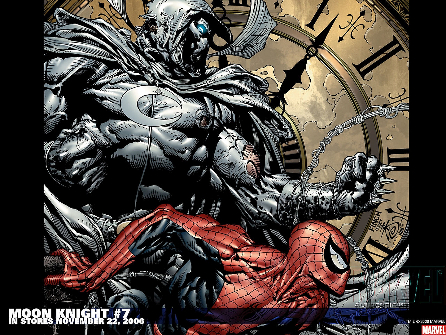 Laden Sie das Comics, Spider Man, Moon Knight-Bild kostenlos auf Ihren PC-Desktop herunter