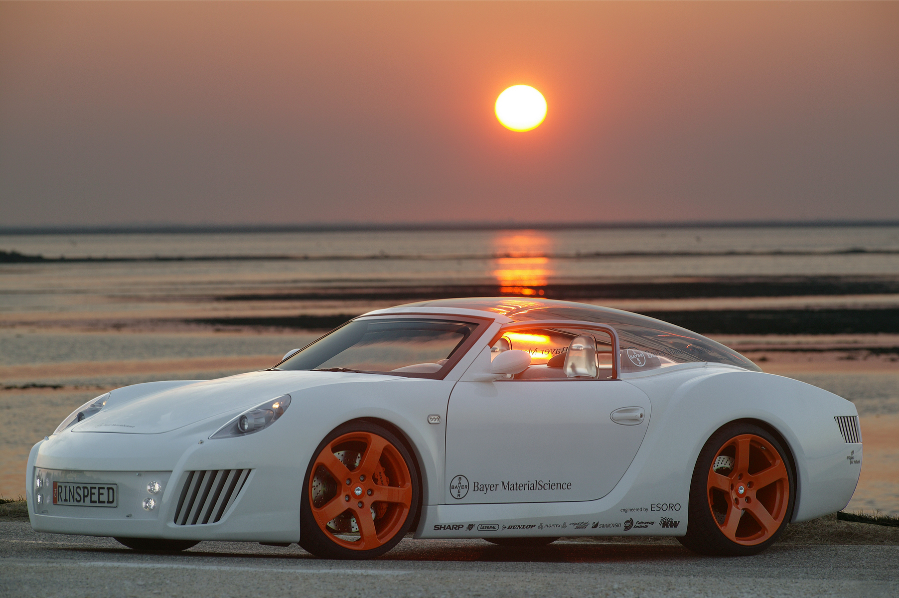 Download mobile wallpaper Sunset, Transport, Auto, Porsche for free.